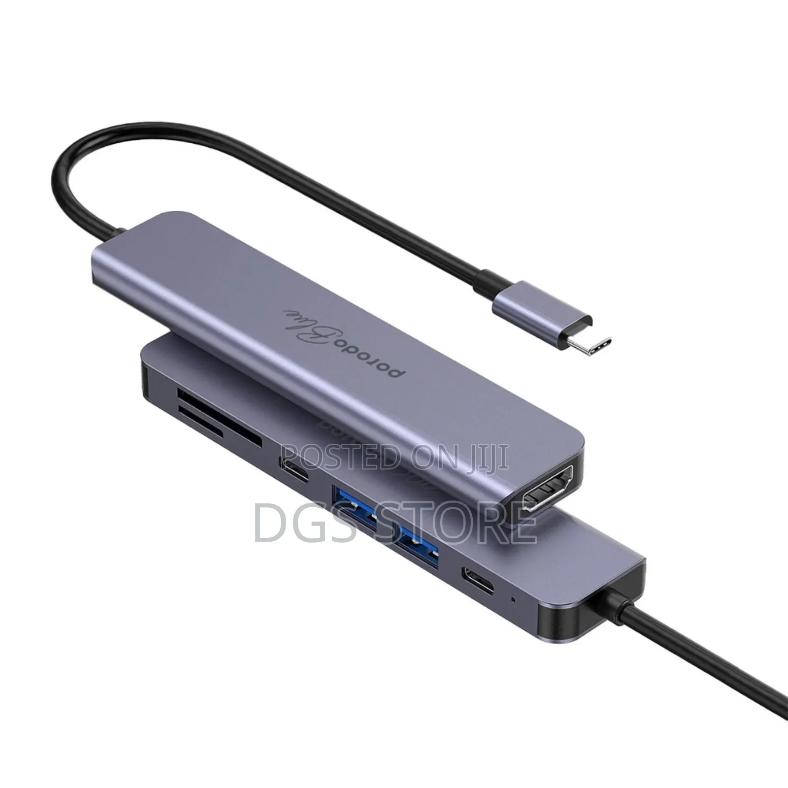Porodo Blue 7 Port Usb C Hub