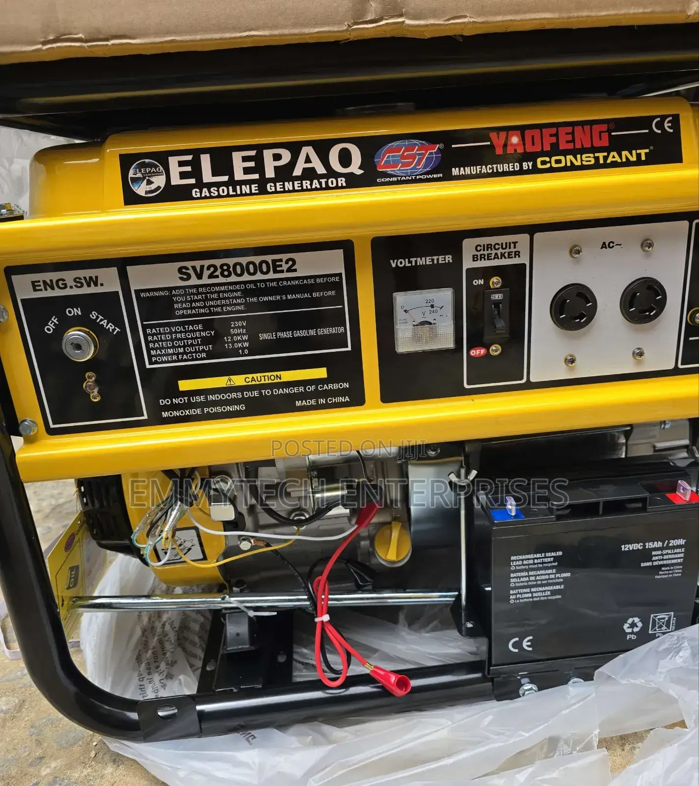 Come I Have Elepaq Constant Petrol Gen 12.5kva 100%Copper