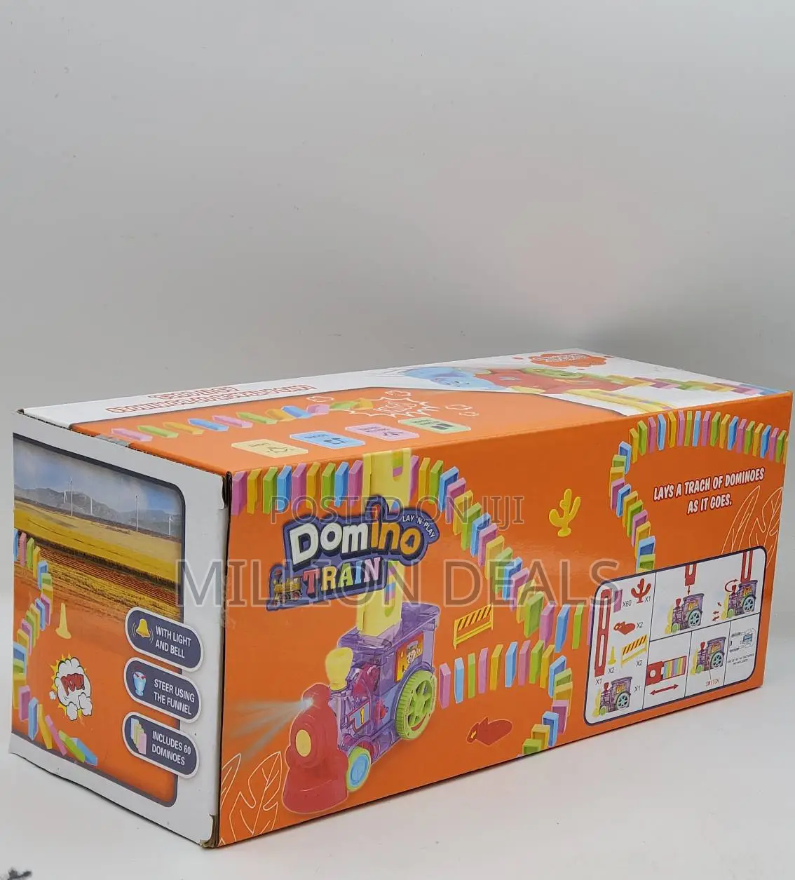 Portable Kids Dominoes Train