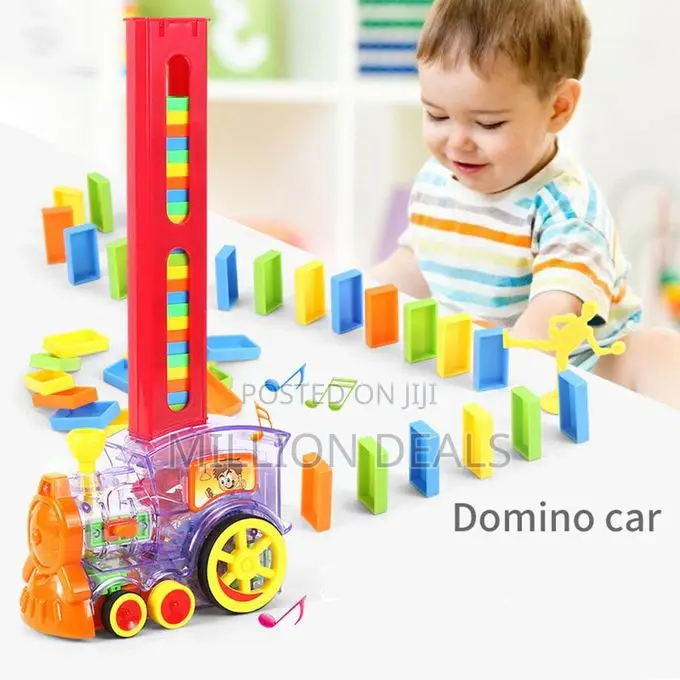 Portable Kids Dominoes Train