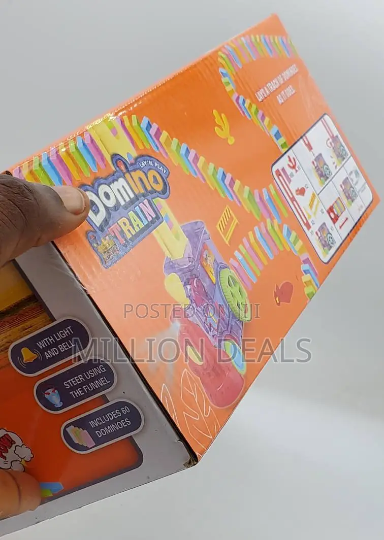 Portable Kids Dominoes Train