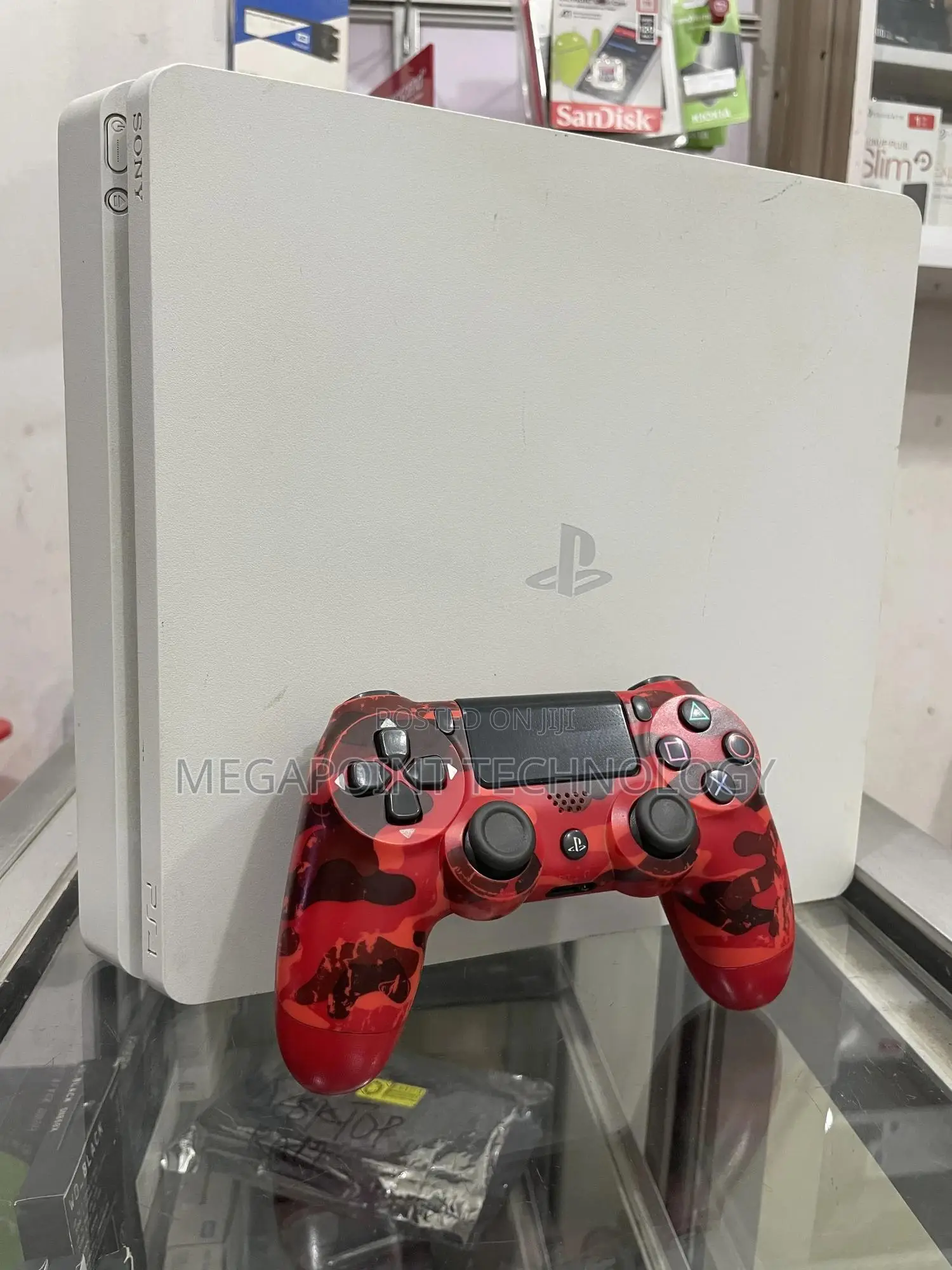 Playstation 4 Slim With 10 Games and One Pad