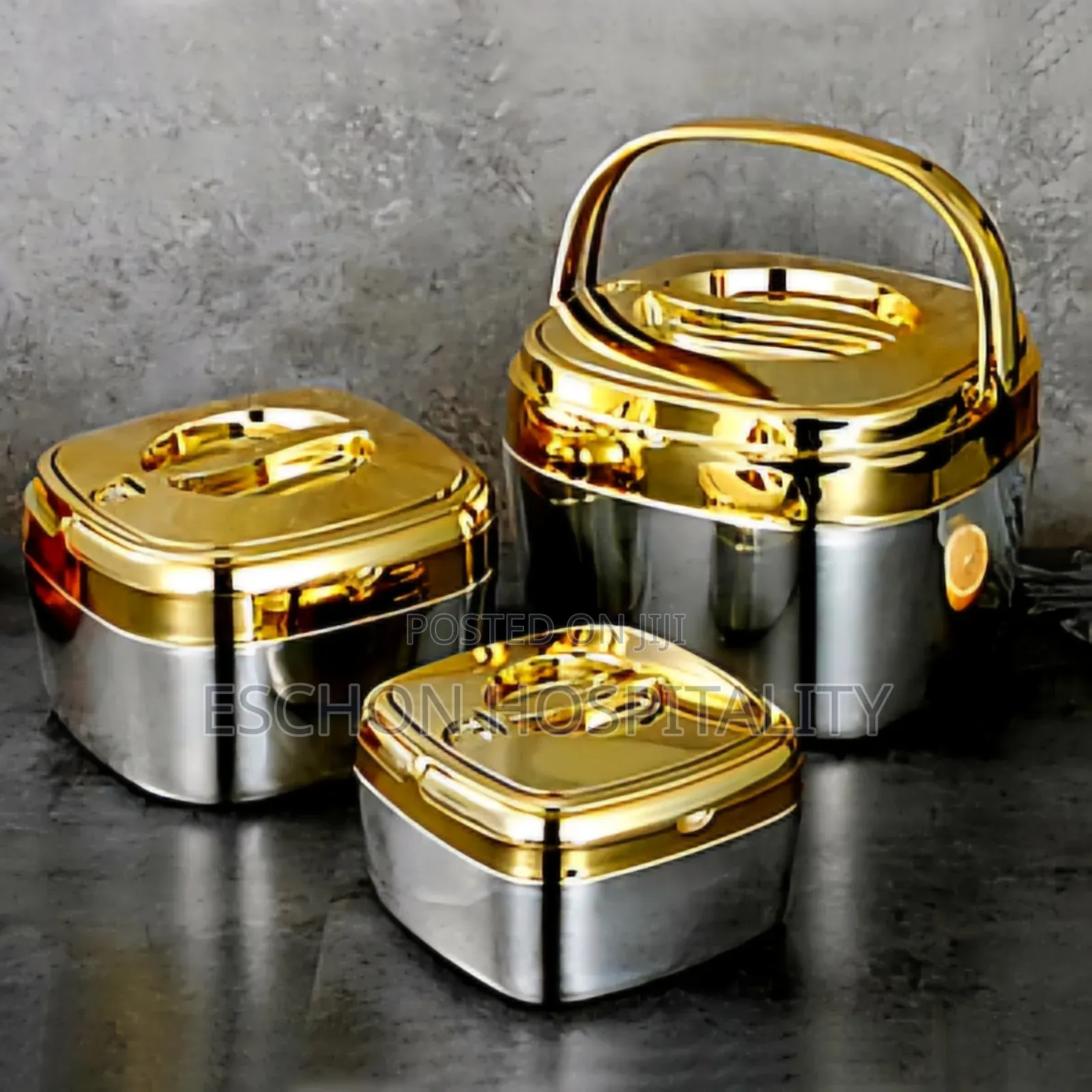 Family Size 3 Set Luxury Food Warmer Insulated Hotpots.