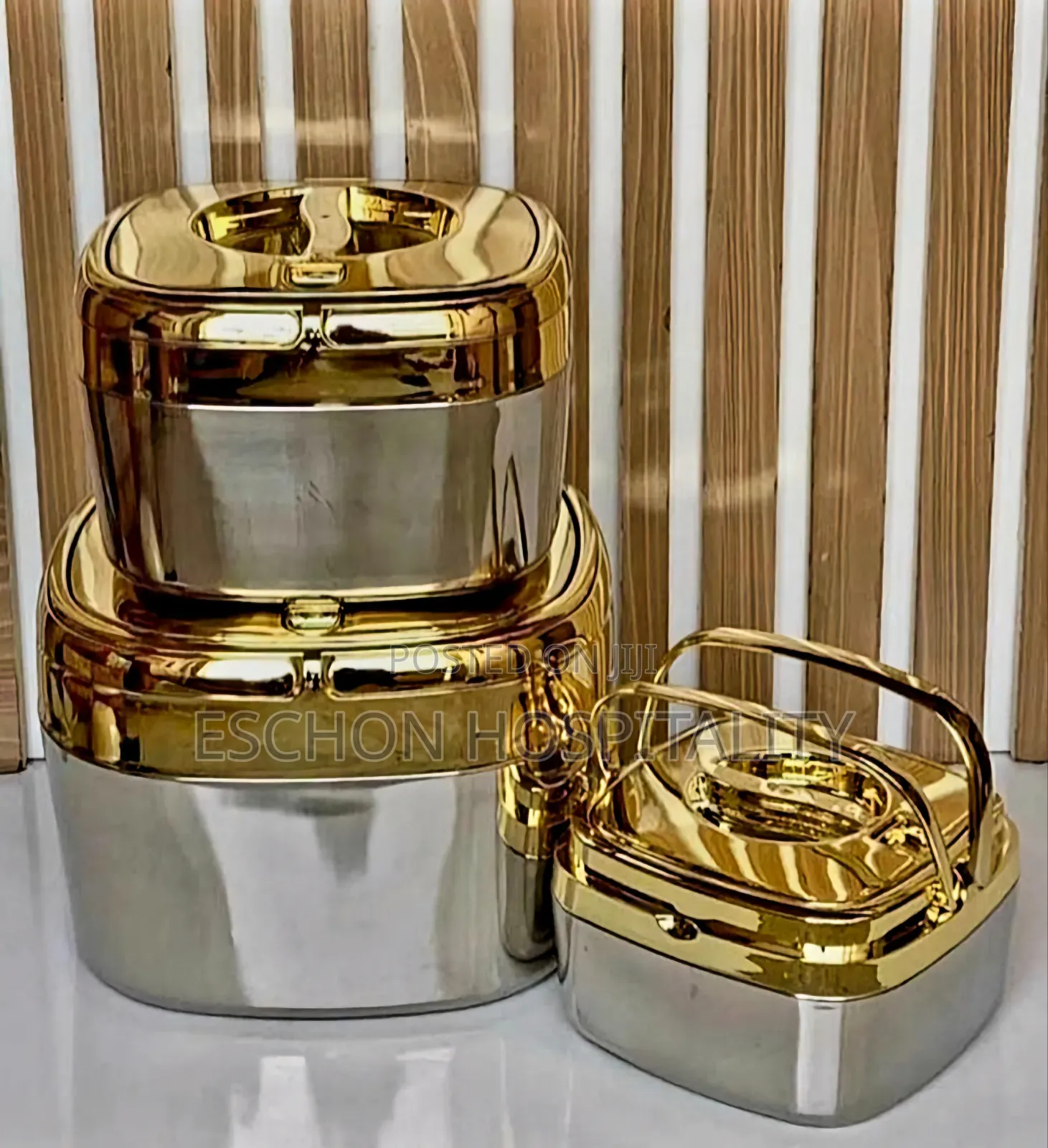 Family Size 3 Set Luxury Food Warmer Insulated Hotpots.