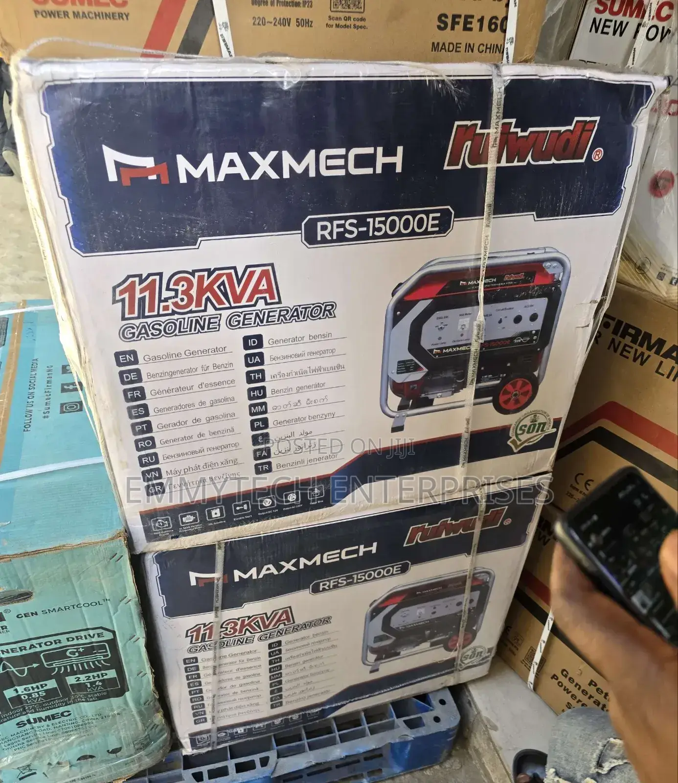 11.3kva Maxmech Petrol Generator Model Rfs15000e2 100%Copper
