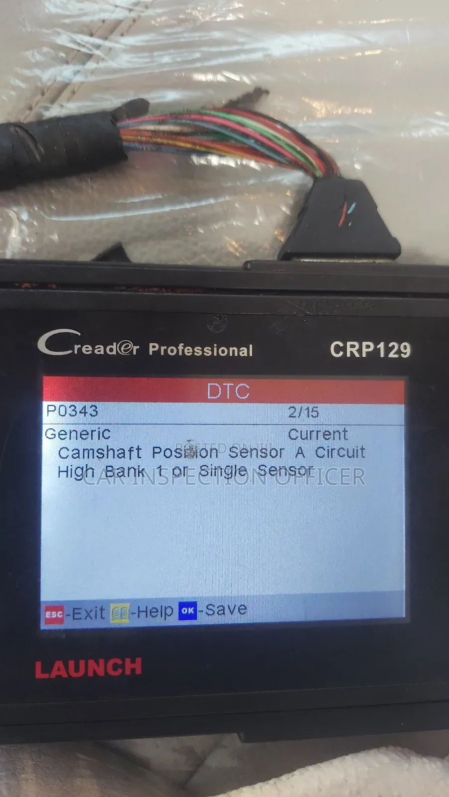 Professional Car Inspection Mechanic With Diagnostic Machine