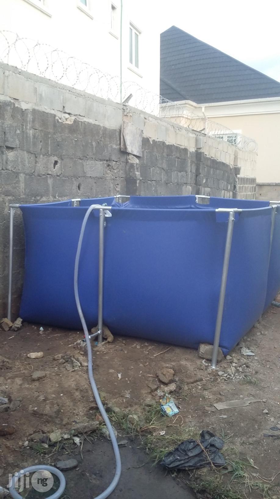Collapsible Mobile Tarpaulin Fish Pond