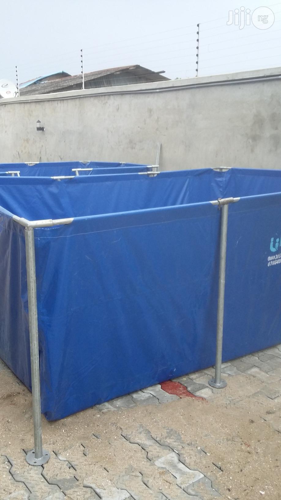 Collapsible Mobile Tarpaulin Fish Pond