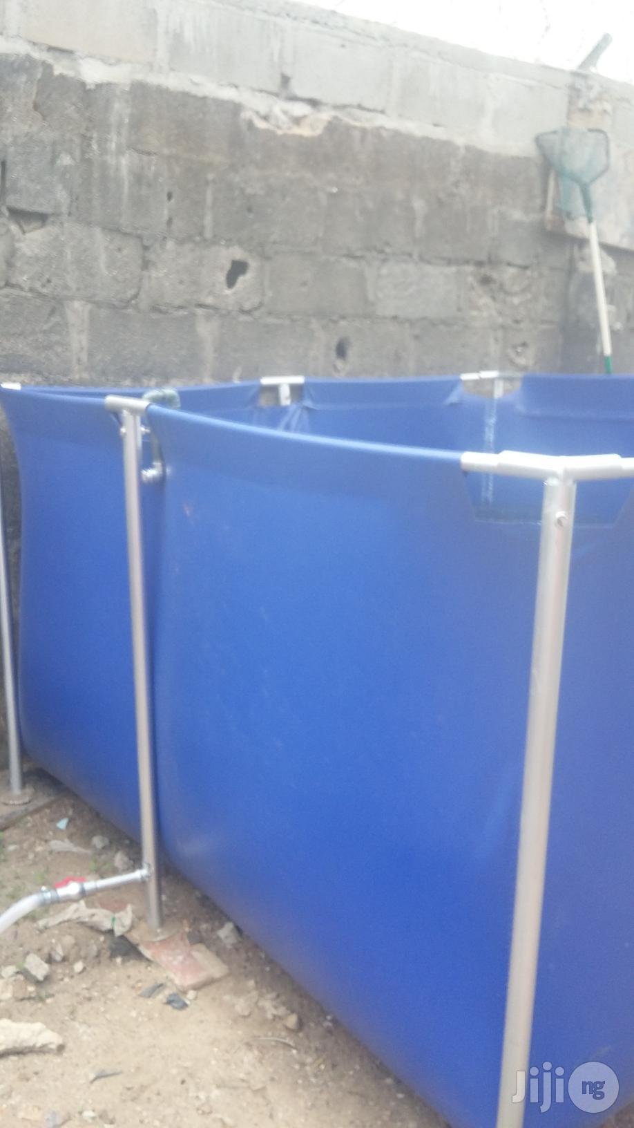 Collapsible Mobile Tarpaulin Fish Pond
