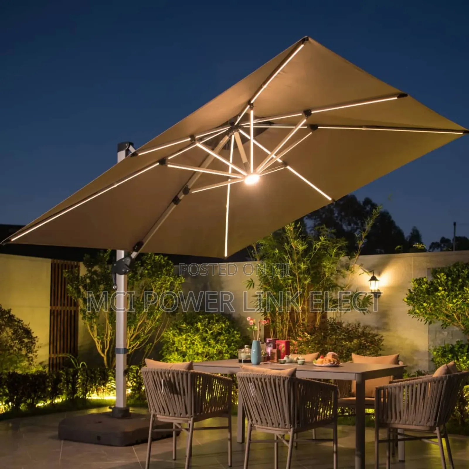 Patio Umbrella / Outdoor Umbrella With Led Lights