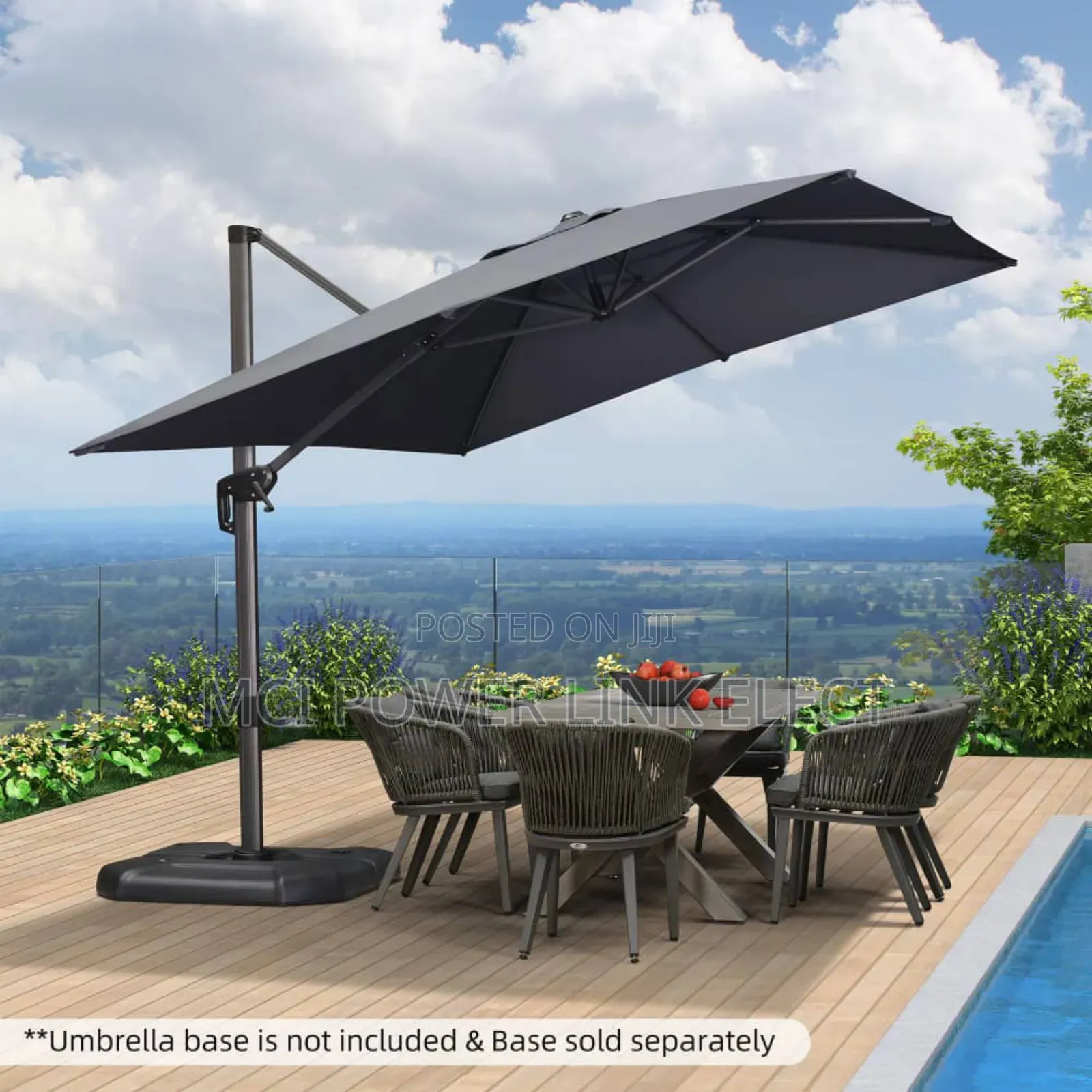 Patio Umbrella / Outdoor Umbrella With Led Lights
