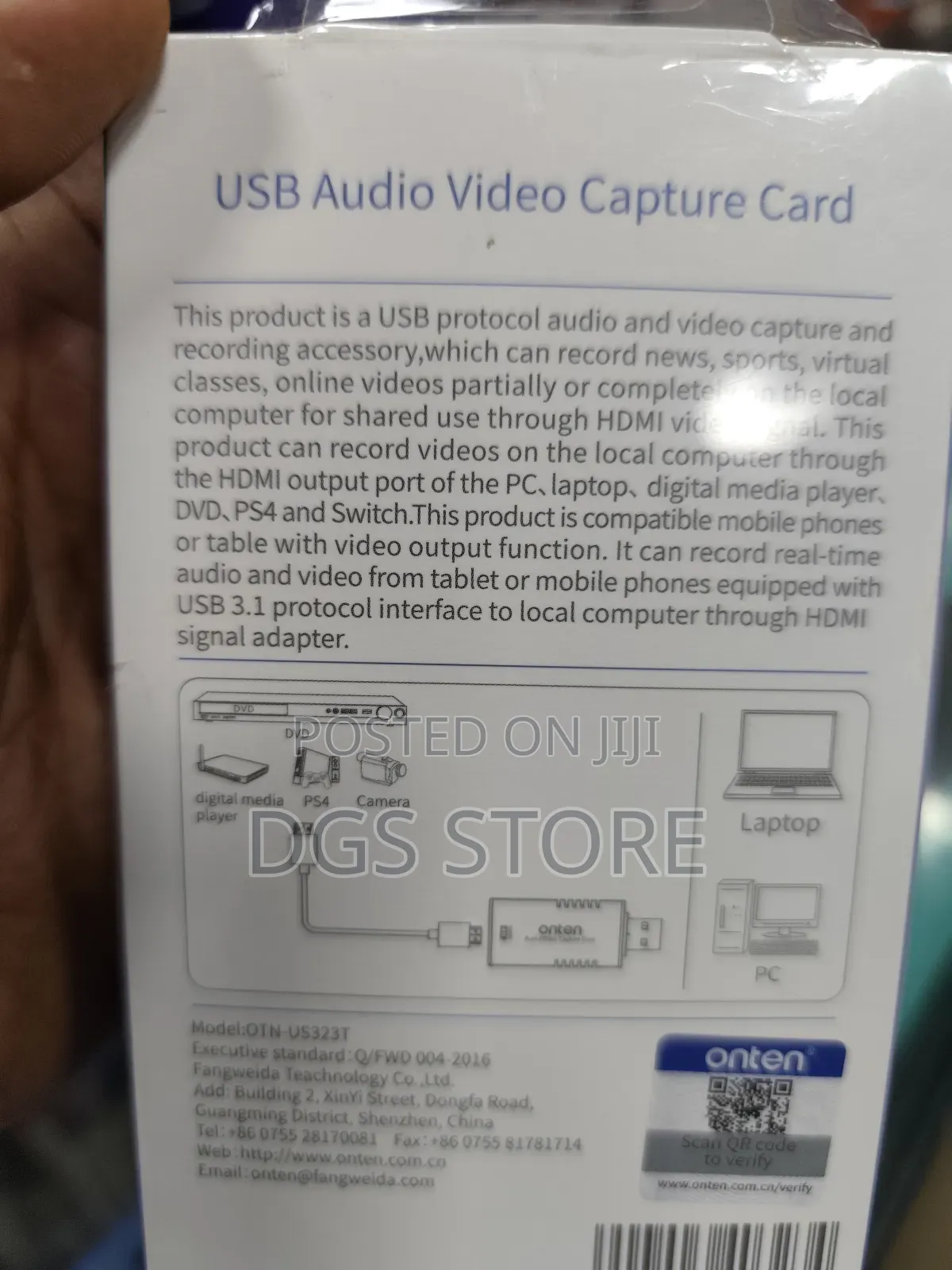 Onten Usb Audio Video Capture Card