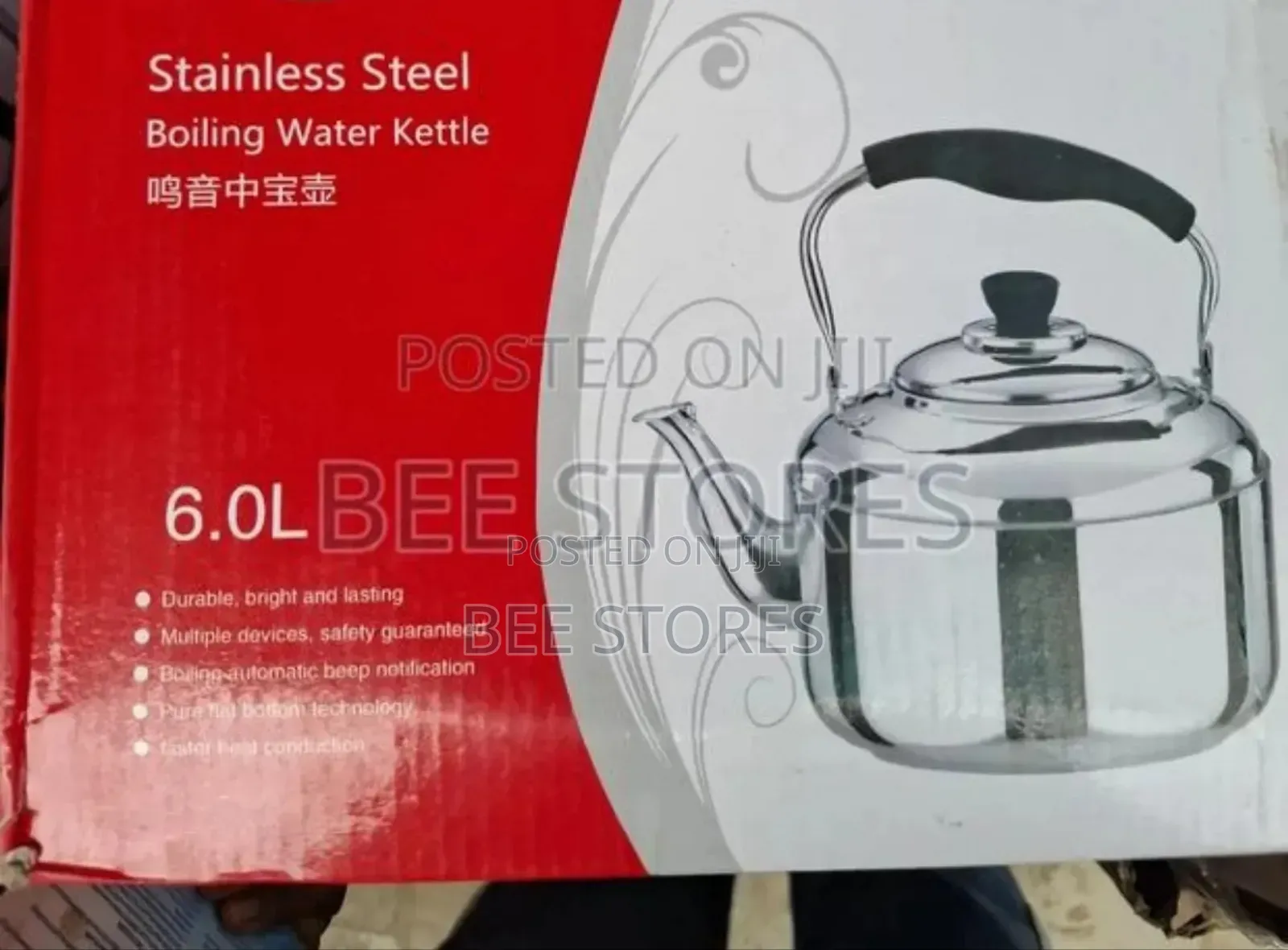 6lts Stainless Steel Whistling Kettle