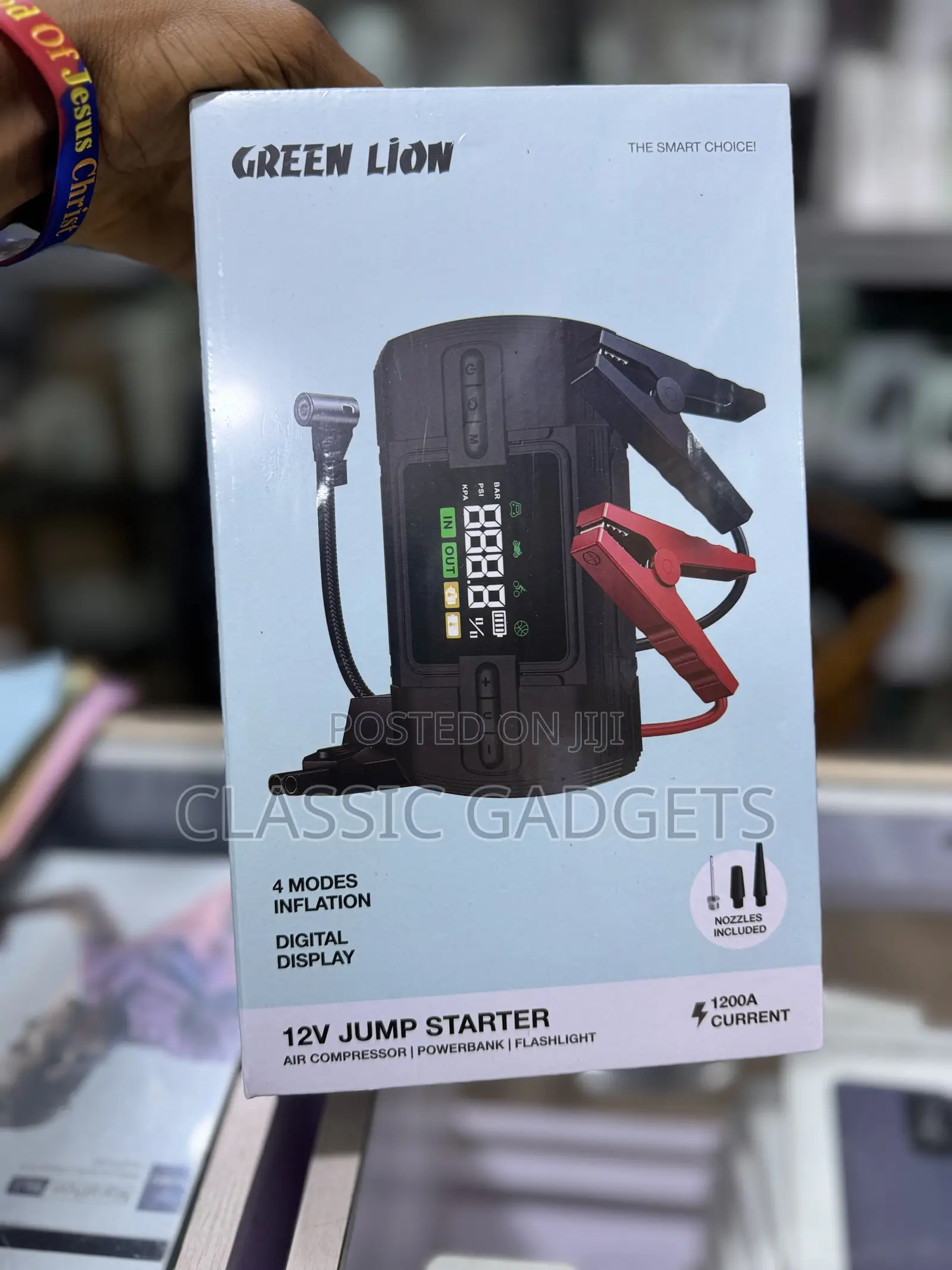 Green Lion 12v Jump Starter 12000 Mah