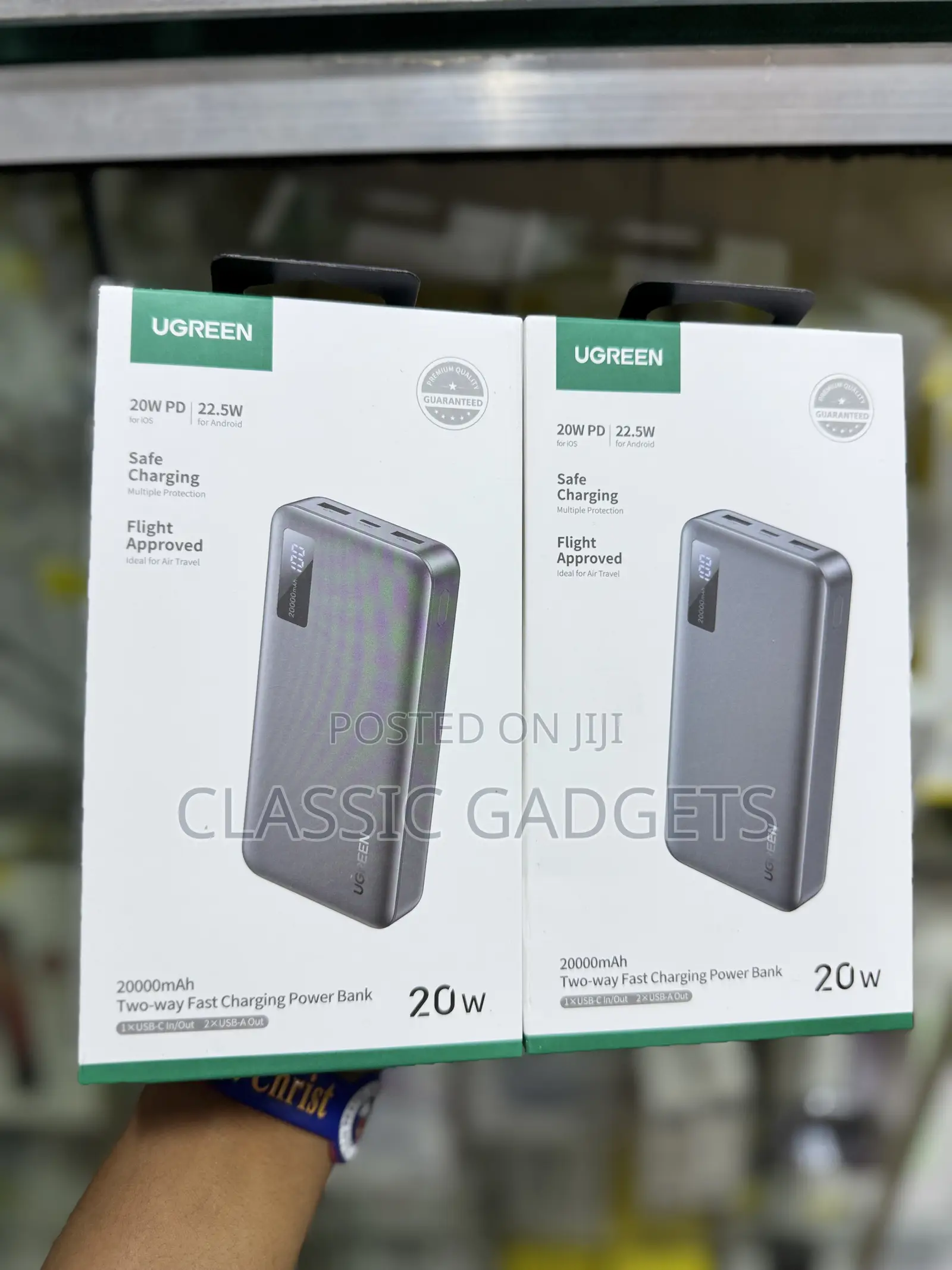 Ugreen 20000mah Power Bank Fast Charging, Pd 20w Qc 22.5w