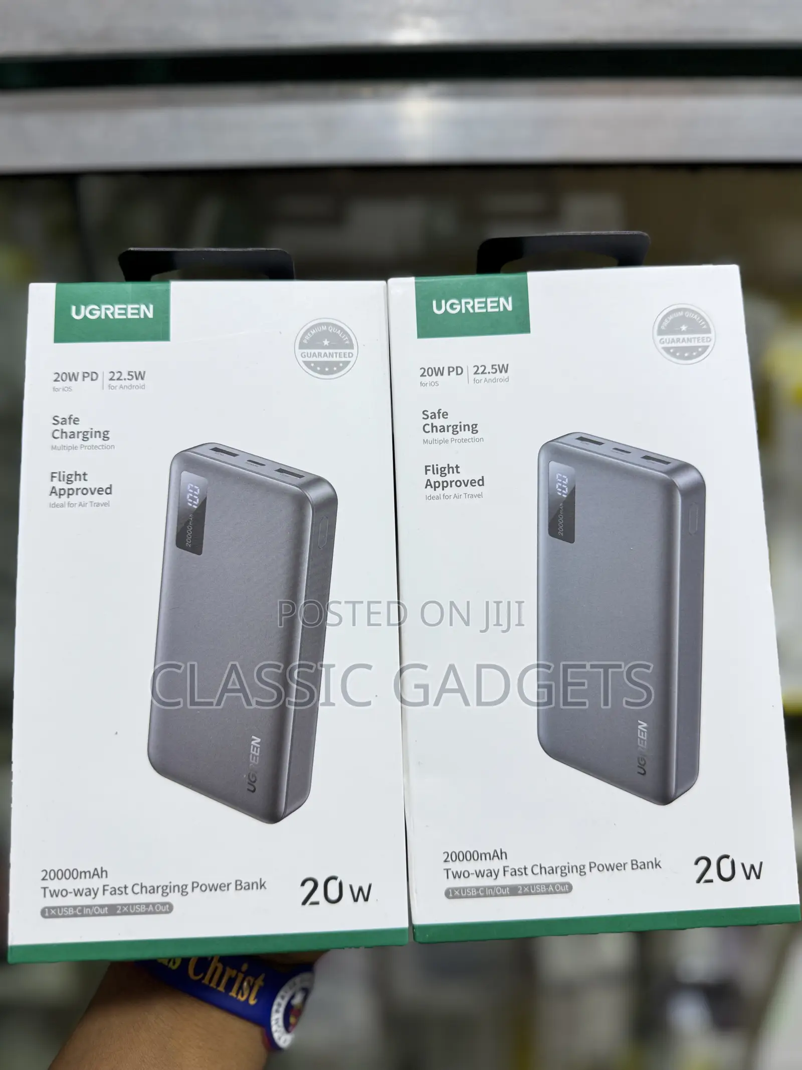 Ugreen 20000mah Power Bank Fast Charging, Pd 20w Qc 22.5w