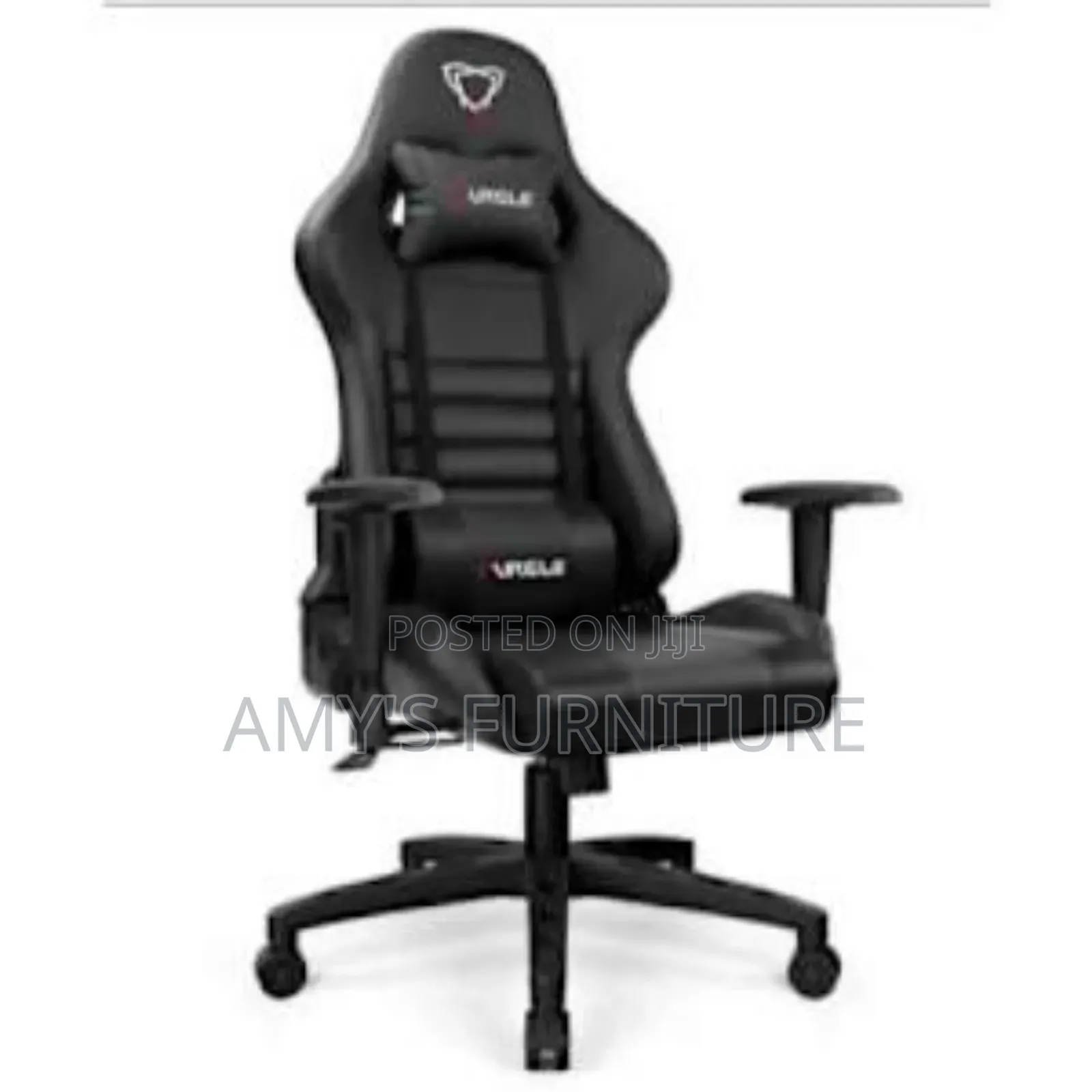 Gaming Chair With Footrest - Black