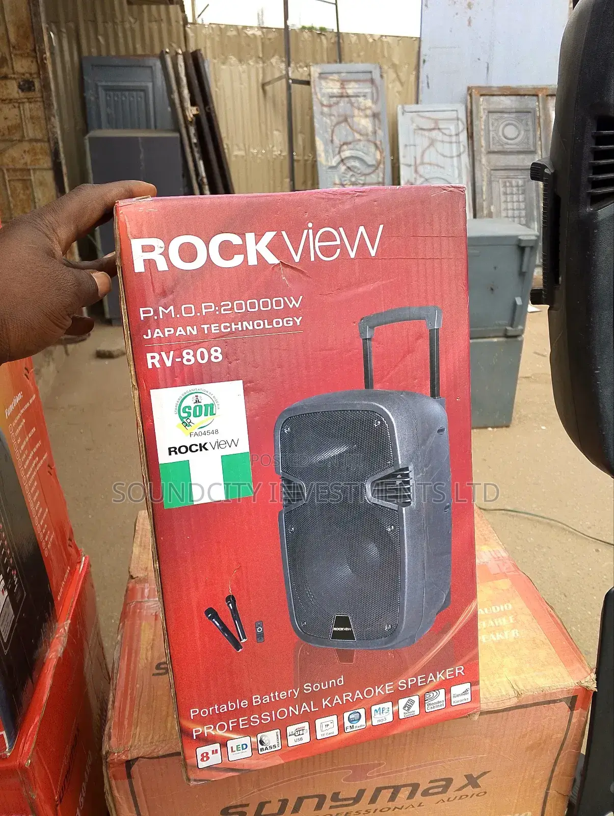 8 Inches Rock View Portable Pa System