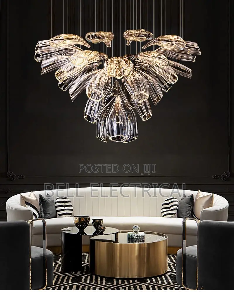 Modern Luxury Glass Petal Chandelier