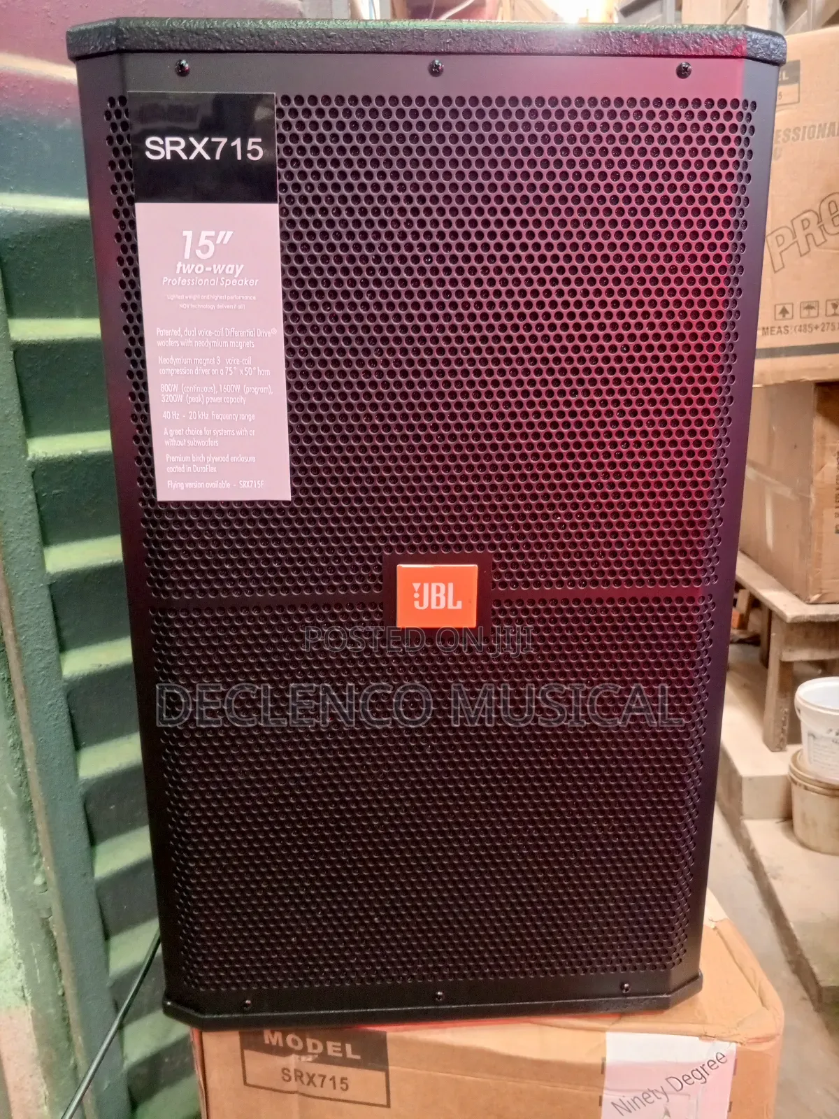 JBL Srx715 Speaker 15 Inches Single Acoustic Speakers