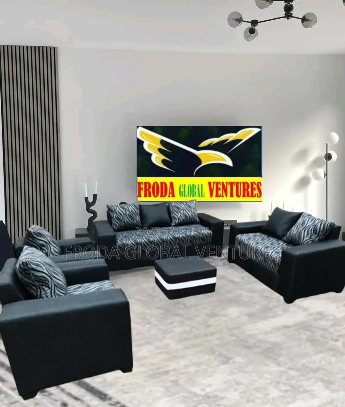 Quality Couch of 7 Seaters Sofa Chairs With Table. Pblfl21