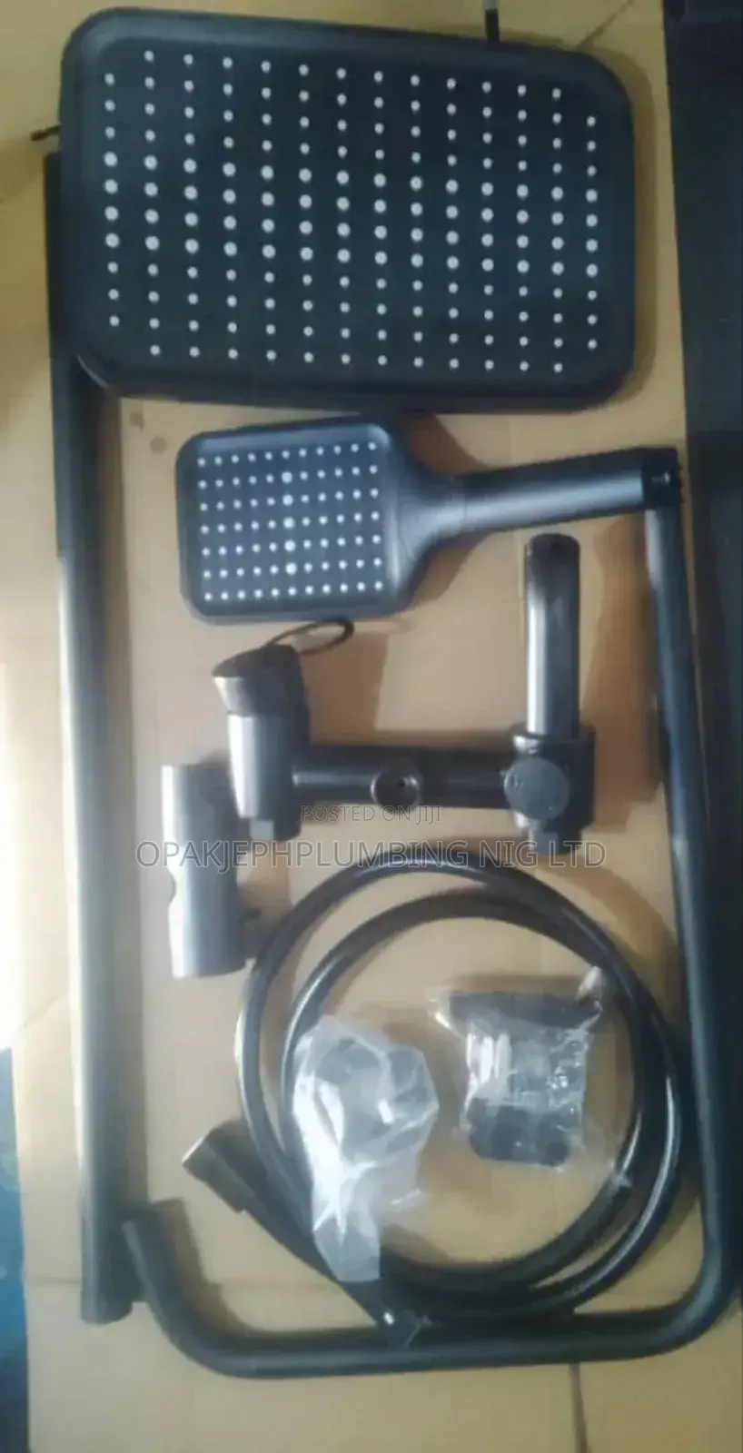 Shower Mixer Tap Black Coated