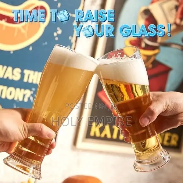6pcs Beer Glasses Pilsner Beer Glass Craft Brew Lovers