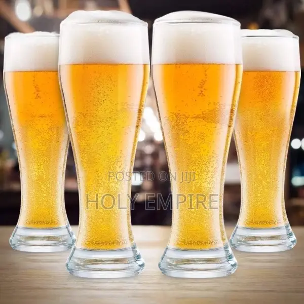6pcs Beer Glasses Pilsner Beer Glass Craft Brew Lovers