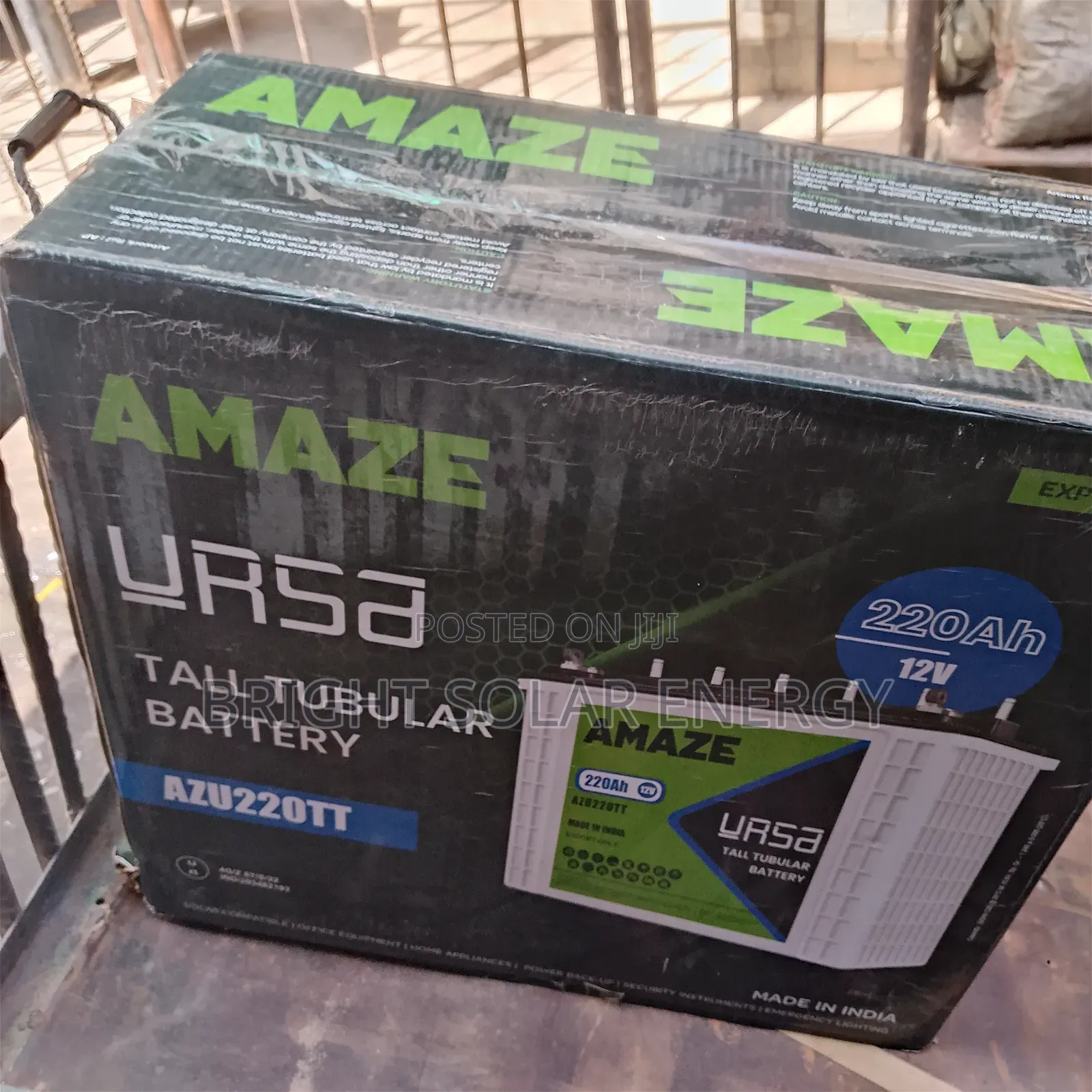 220ah 12v Amaze Solar Tubular Battery Available