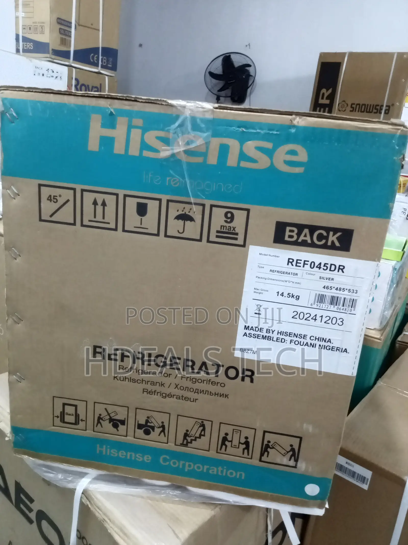 Hisense 44l Mini Fridge Ref045dr With Reversible Door