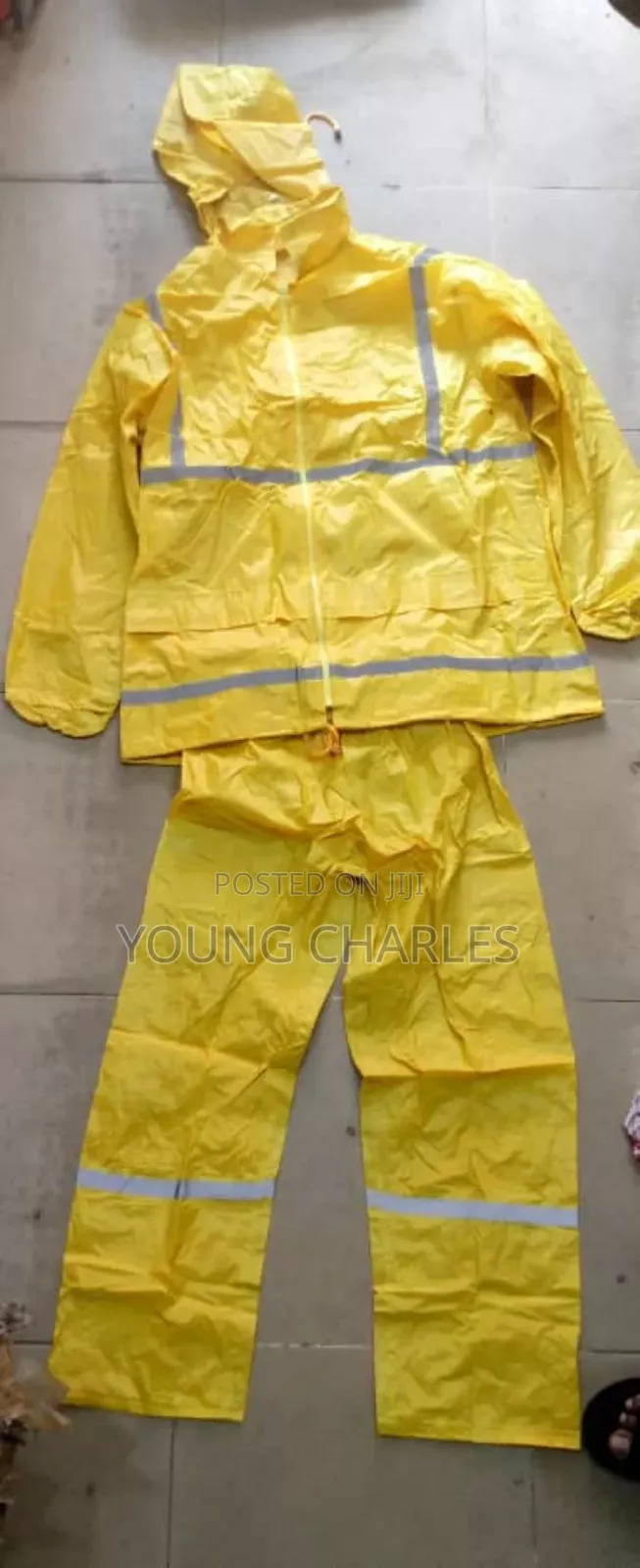 Up And Down Reflective Rain Coat.