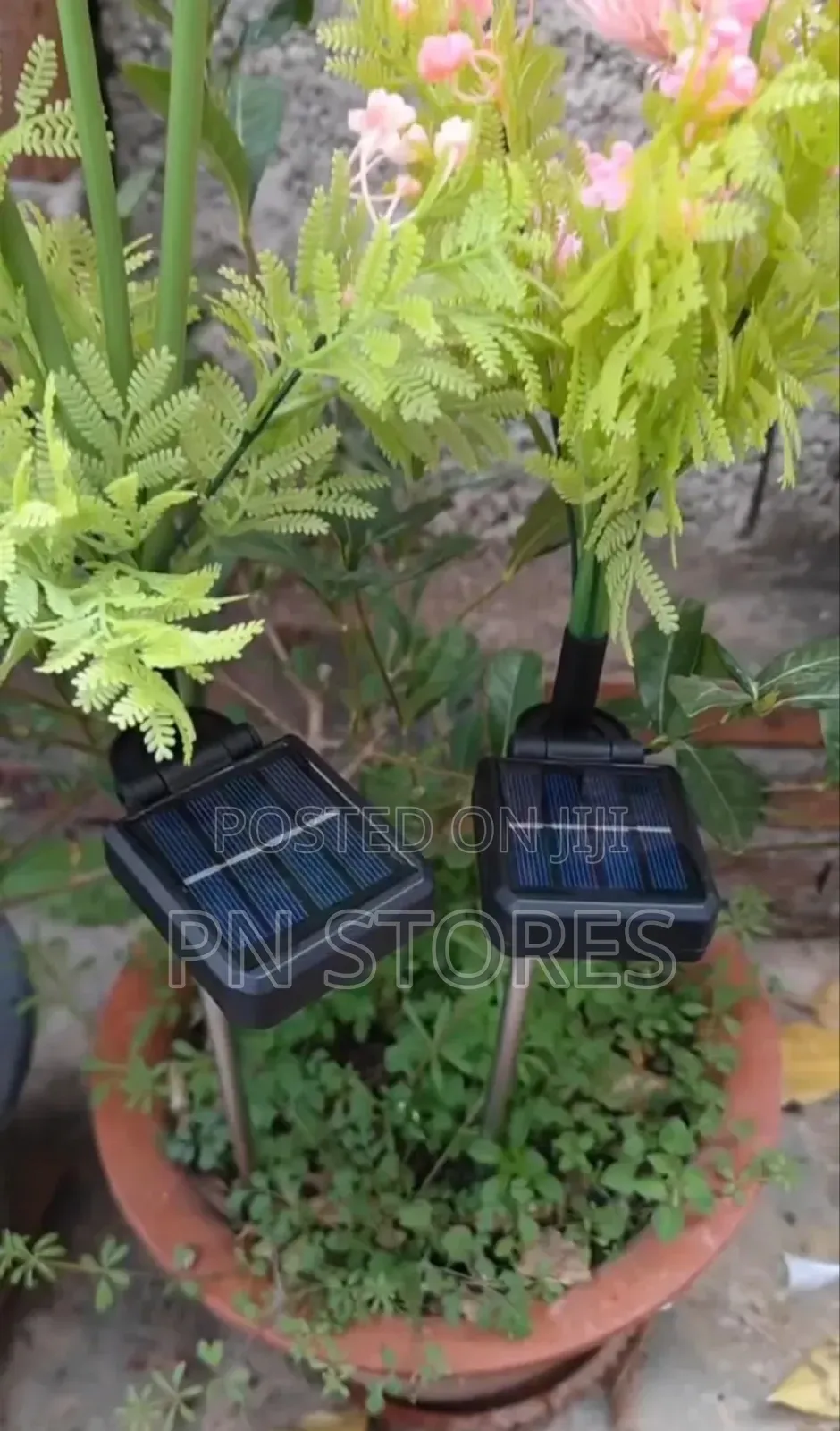 2pcs Solar Bian Flower Led Garden Lights.