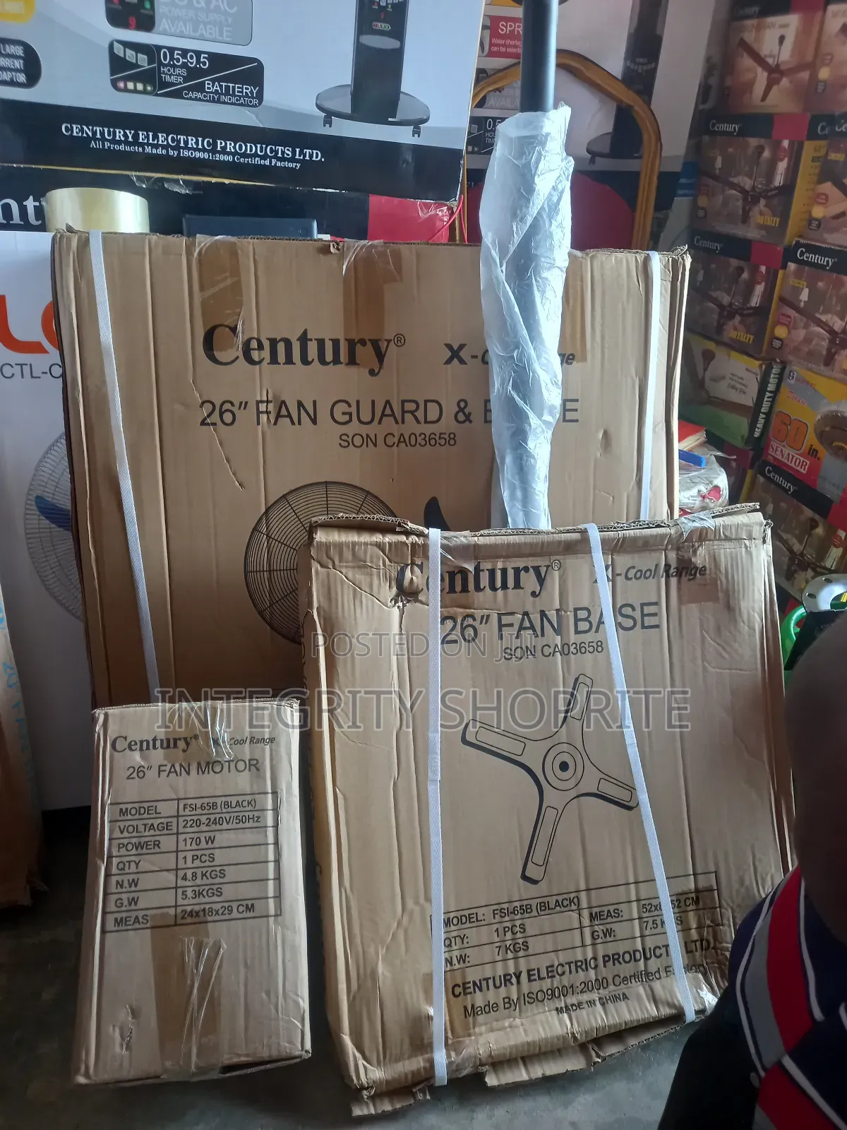 Century Industrial Studies Fan 26inches