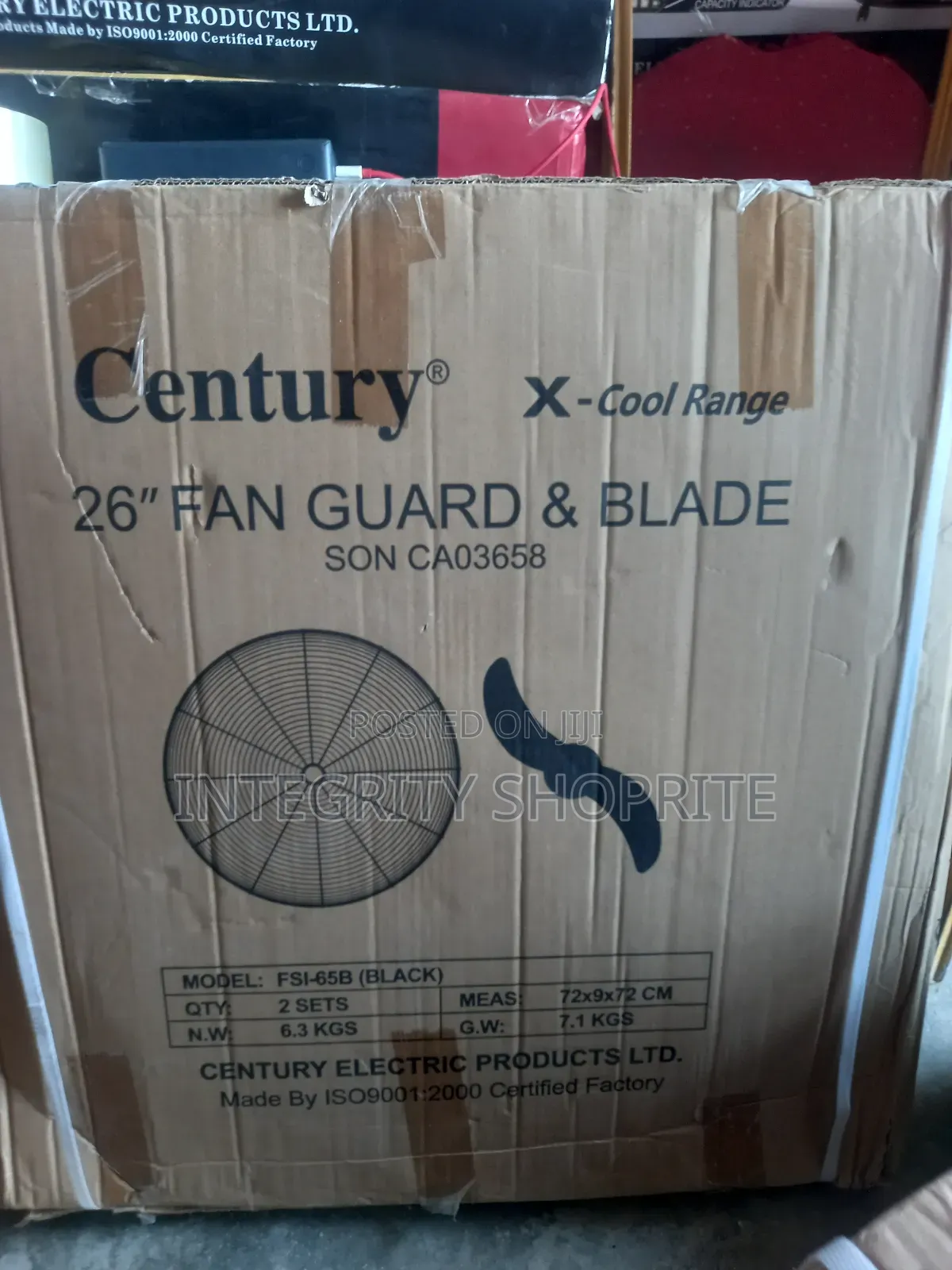 Century Industrial Studies Fan 26inches
