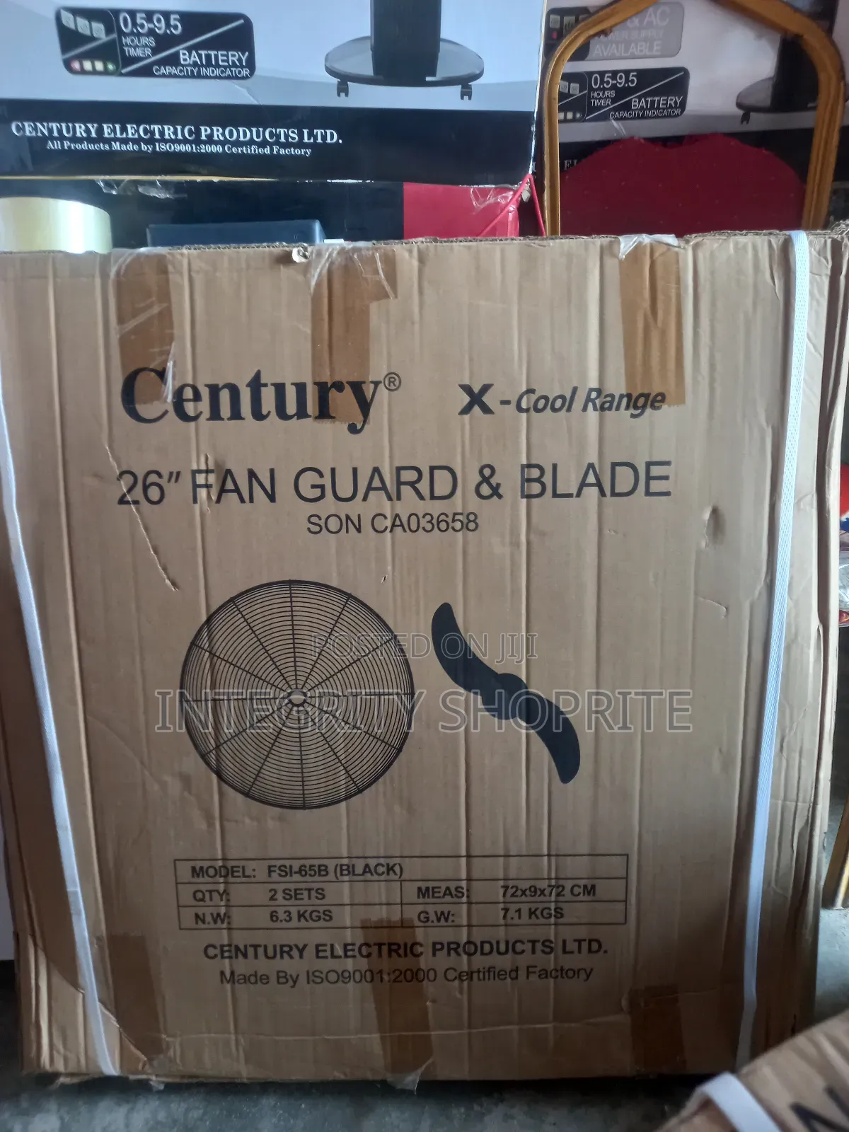 Century Industrial Studies Fan 26inches
