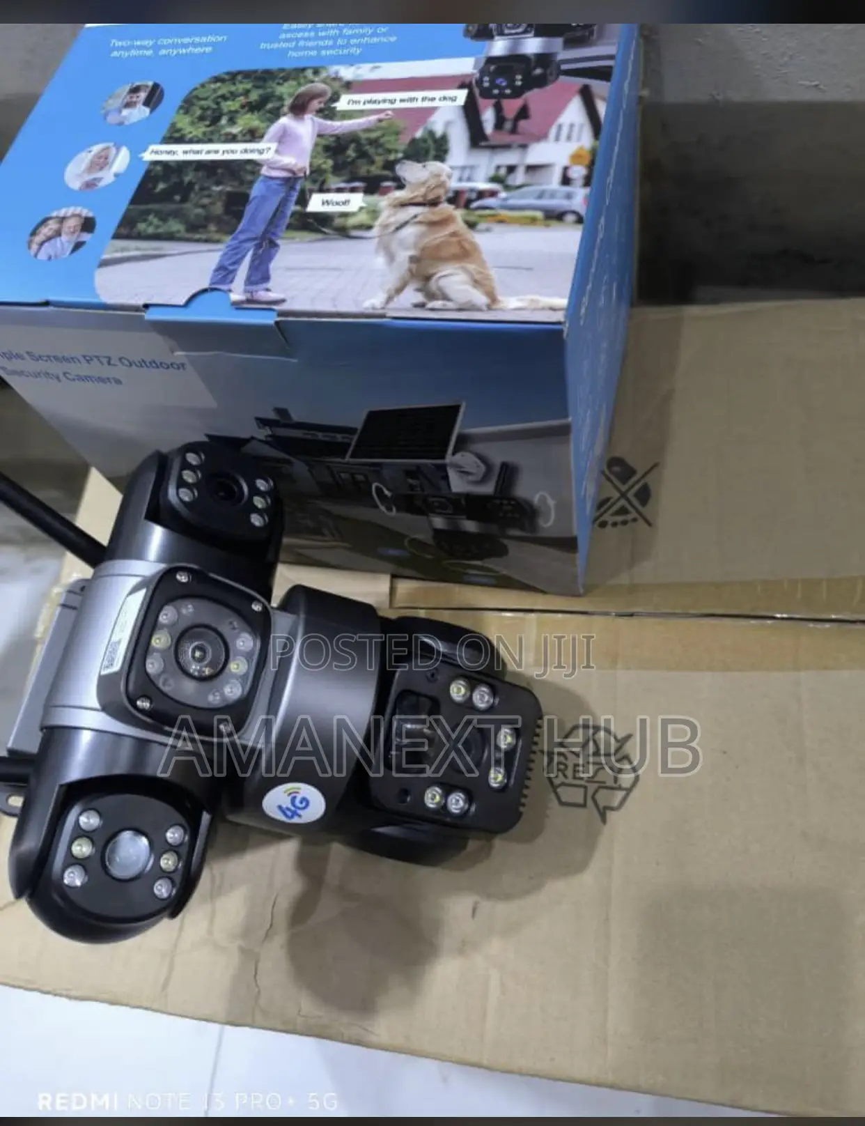 An Adjustable Triple Lens Solar PTZ Camera