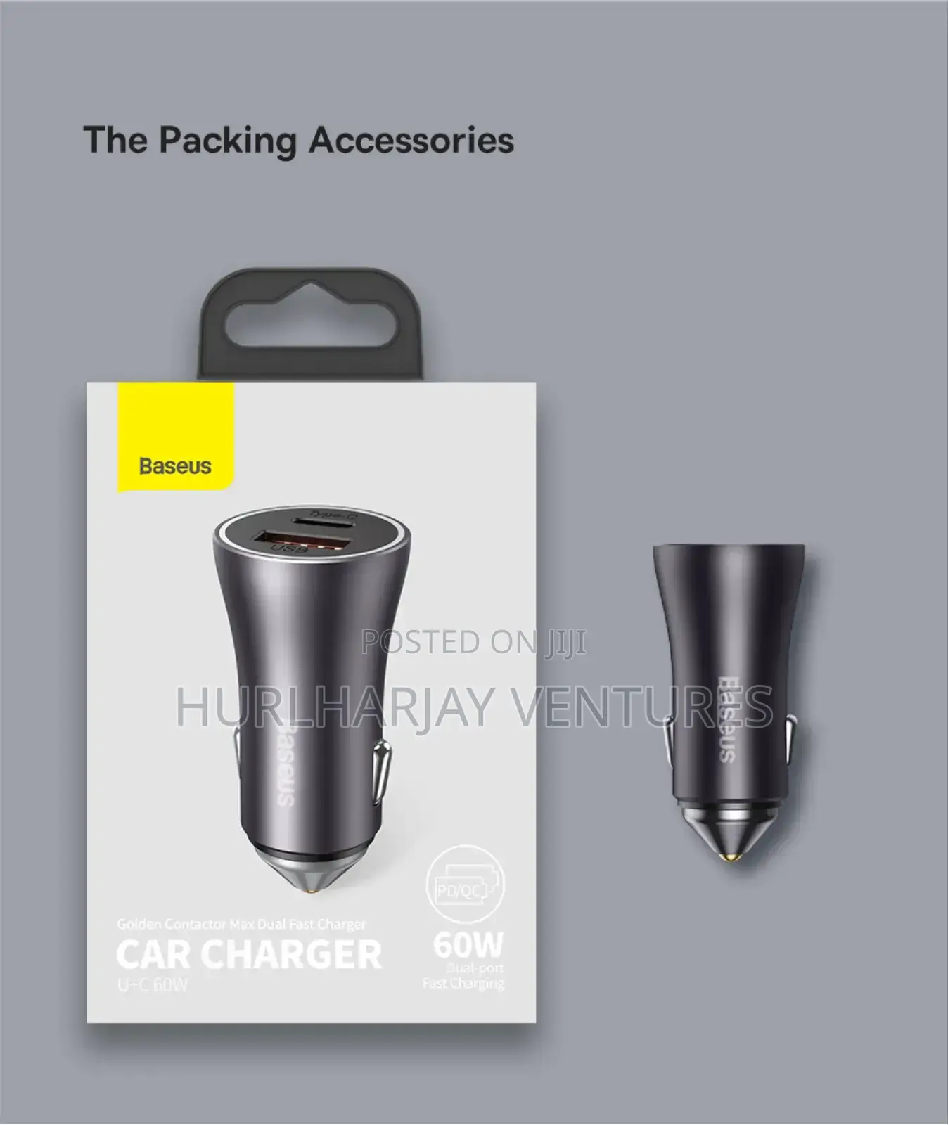 Baseus 60w (30w + 30w) Car Charger