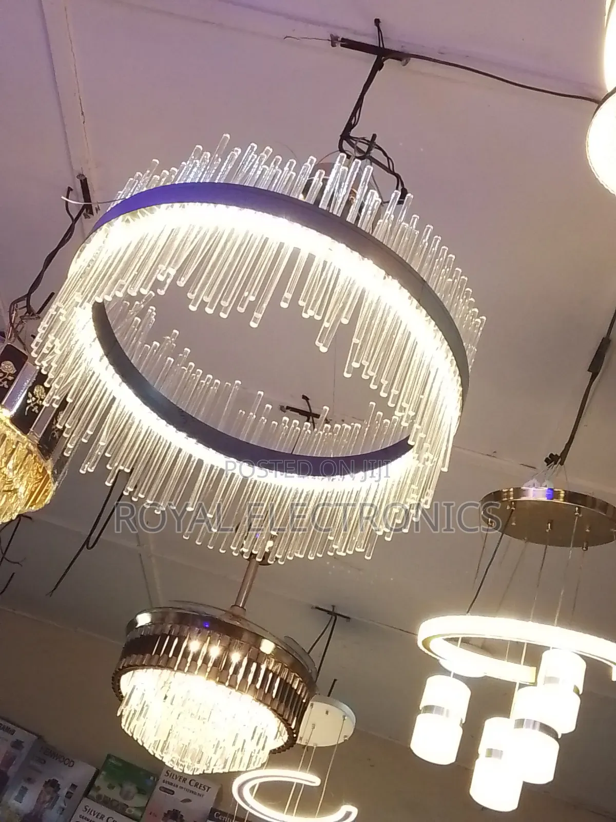 Moder Tiered Crystal Led Chandelier