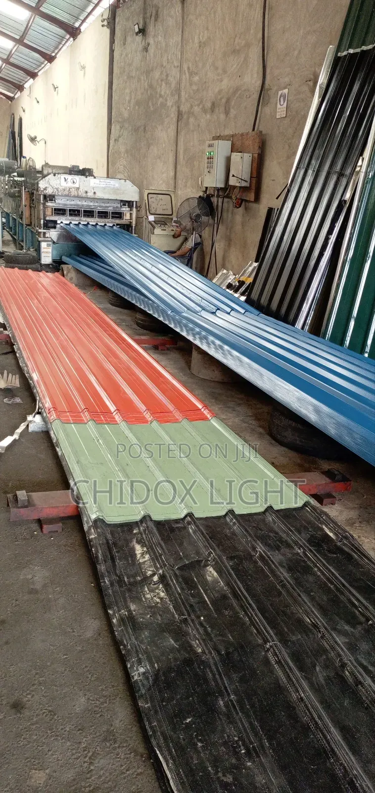 Long Span Design Aluminum Roofing Sheet Blue and Red Color