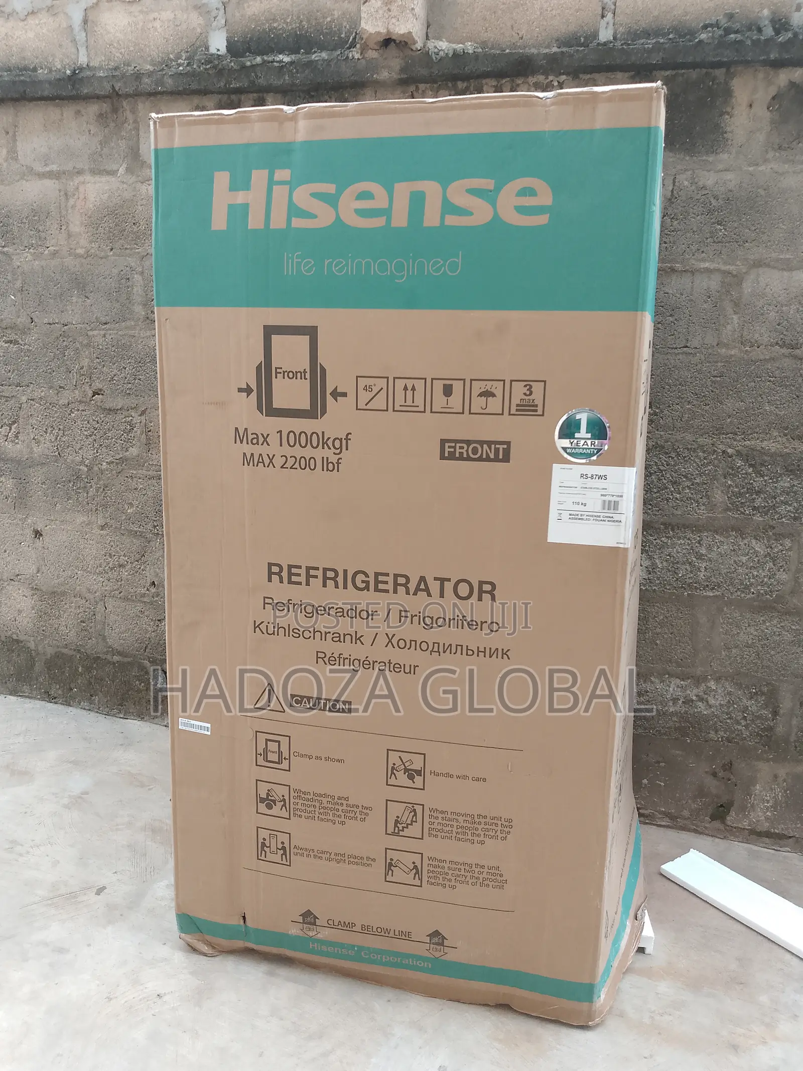 Modern Hisense Dual Compartment Refrigerator 634 L