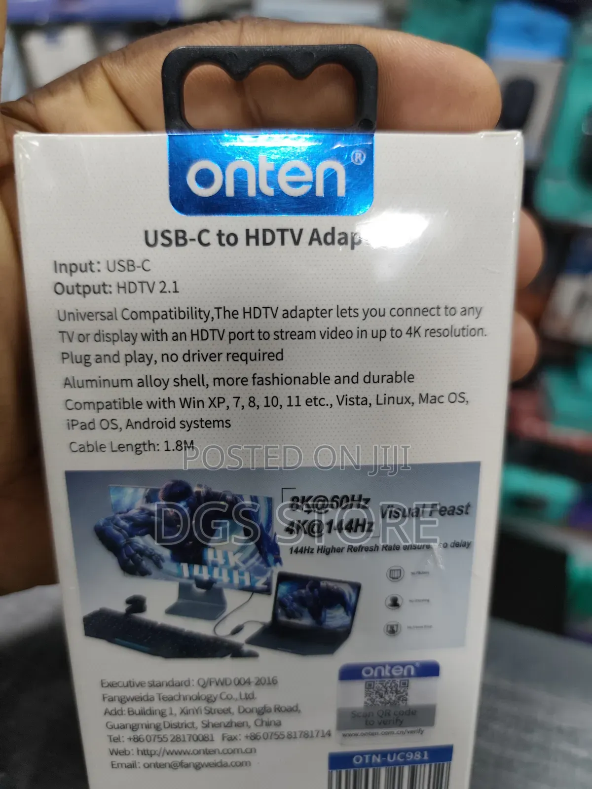 Onten Otn Uc 981 Usb C to Hdmi Adapter 2024