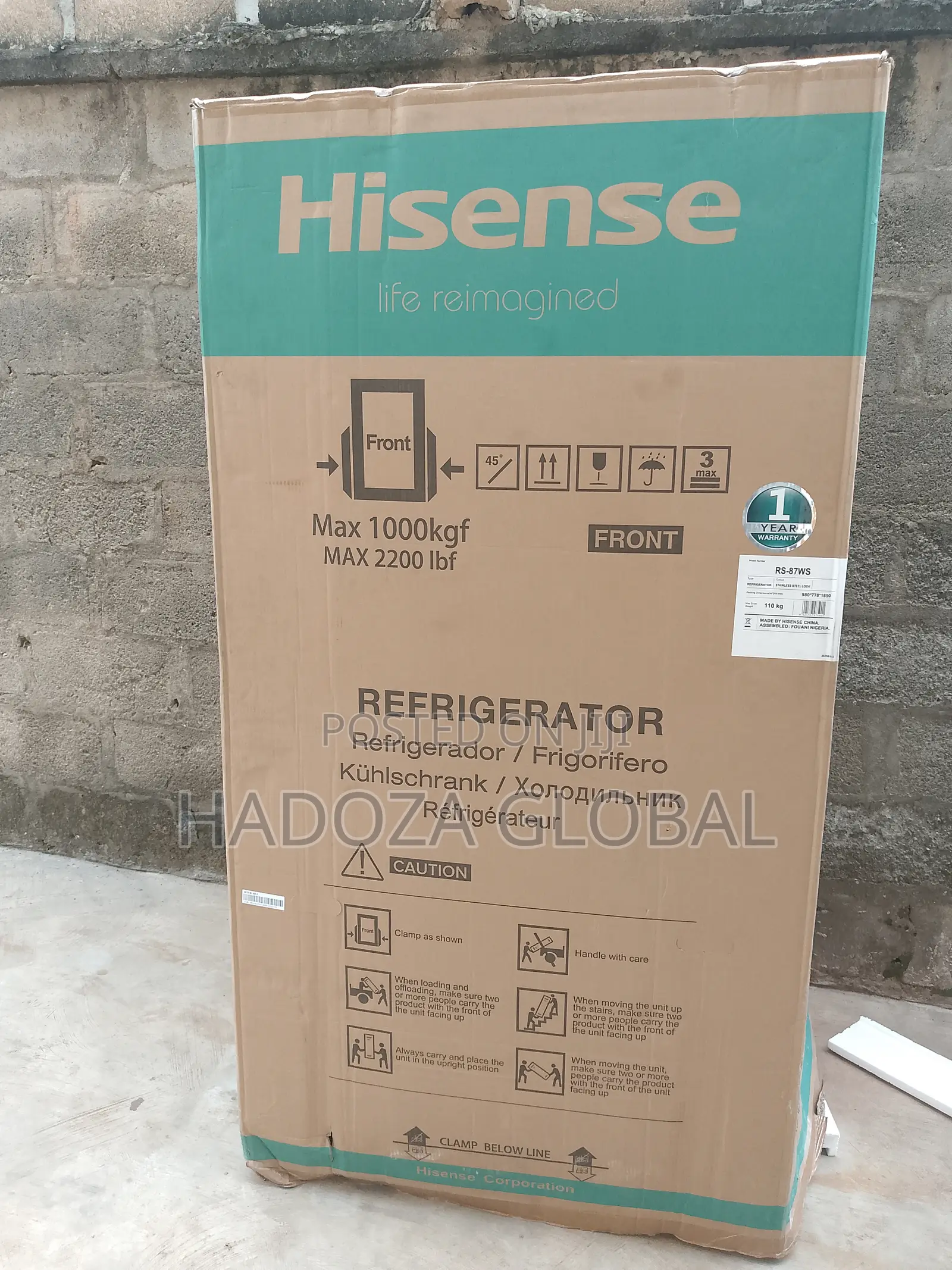 Large Capacity Hisense Side-by-side Refrigerator 634 L