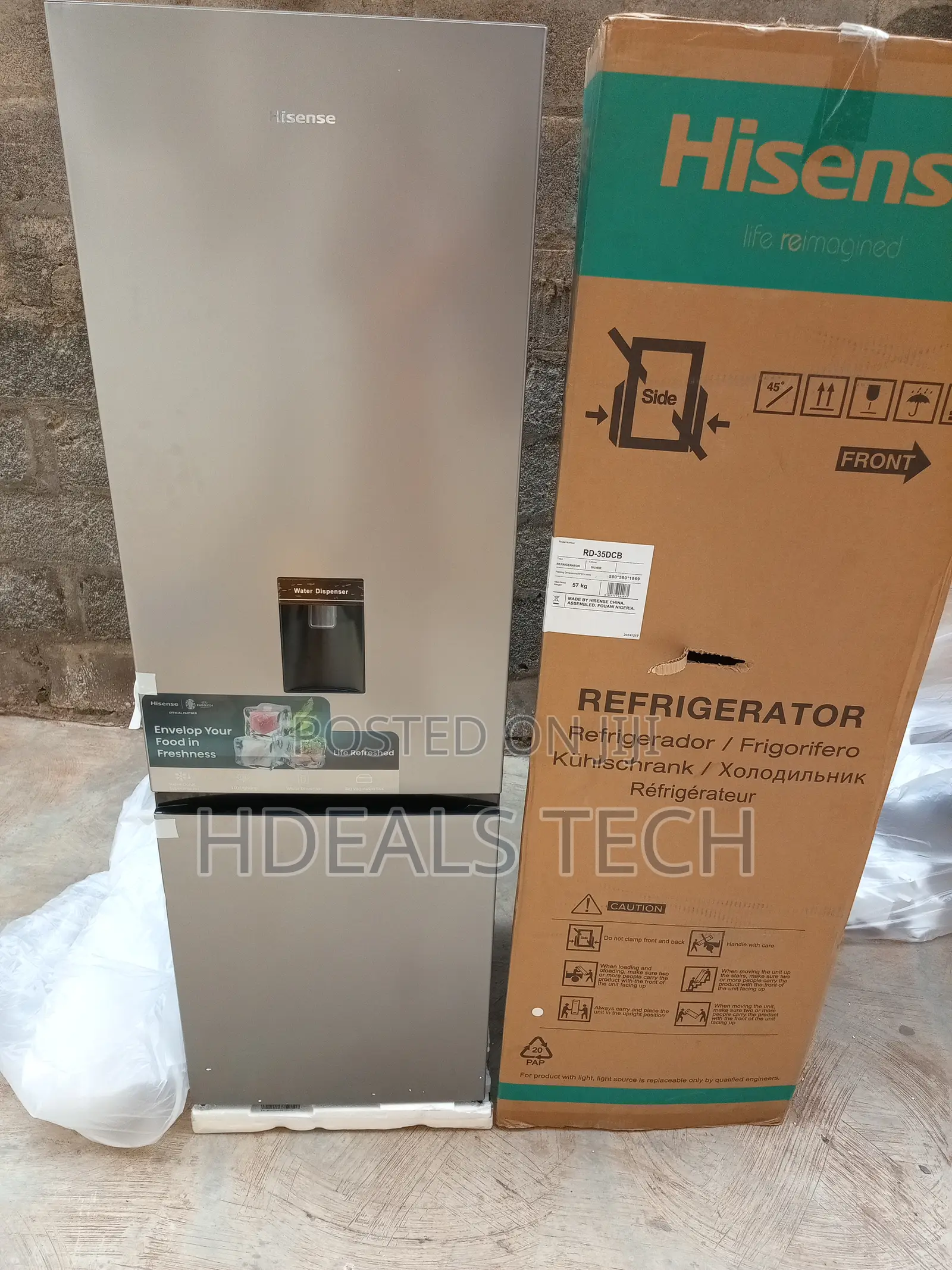 Hisense Double Door Fridge - 264l,Water Dispenser,And More