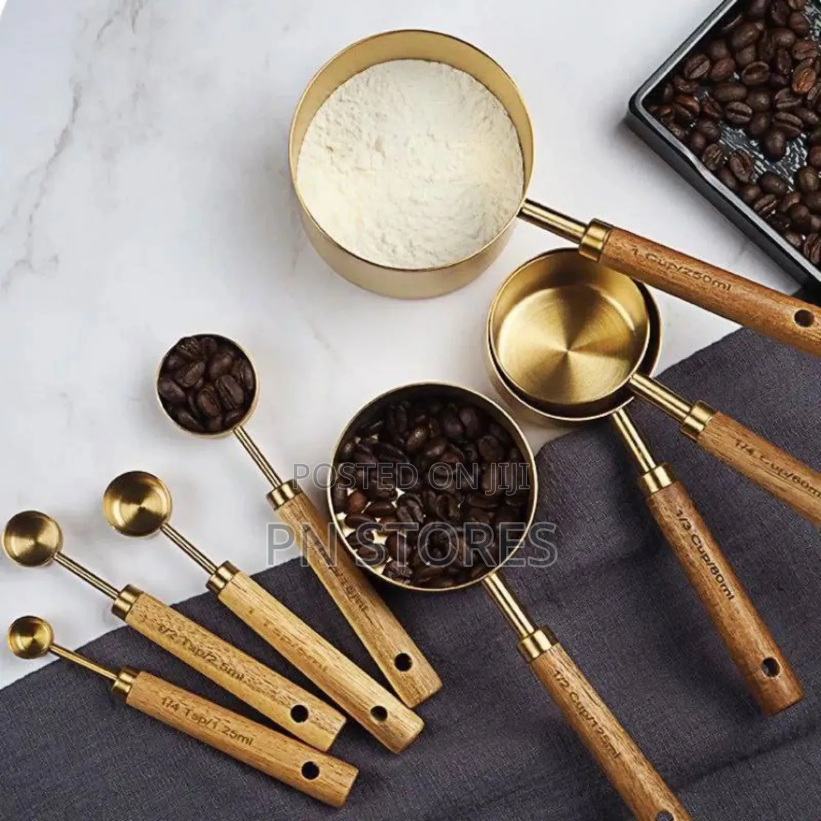 Golden Stainless Steel Measuring Cup