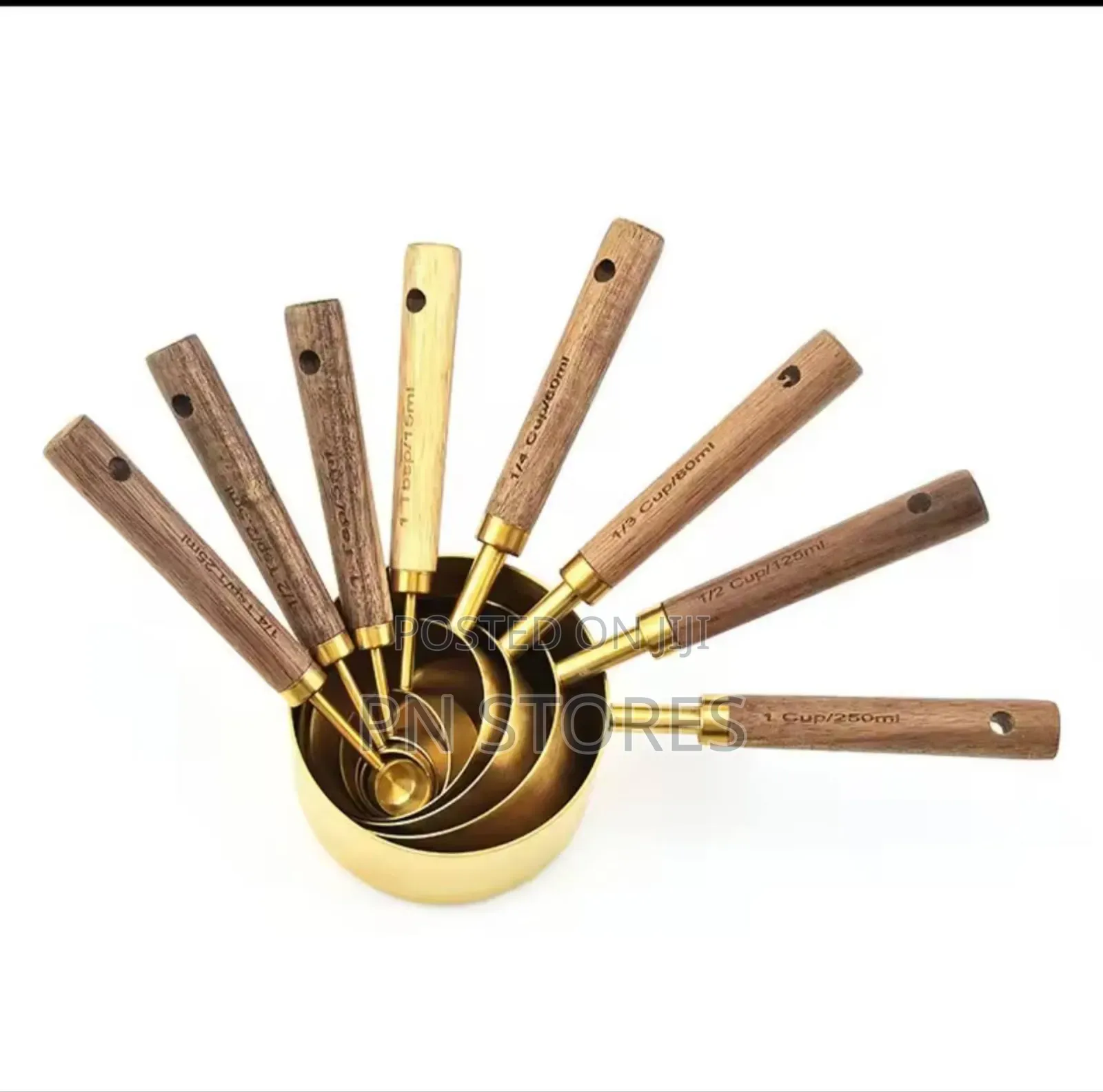 Golden Stainless Steel Measuring Cup