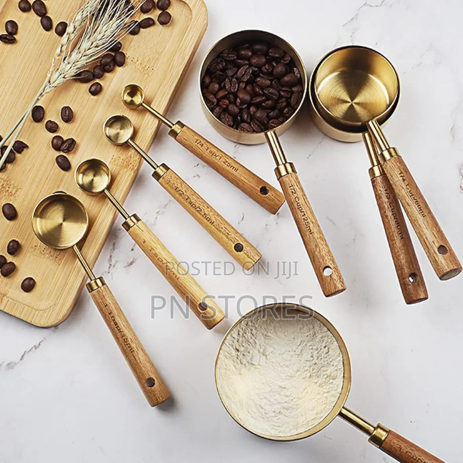 Golden Stainless Steel Measuring Cup