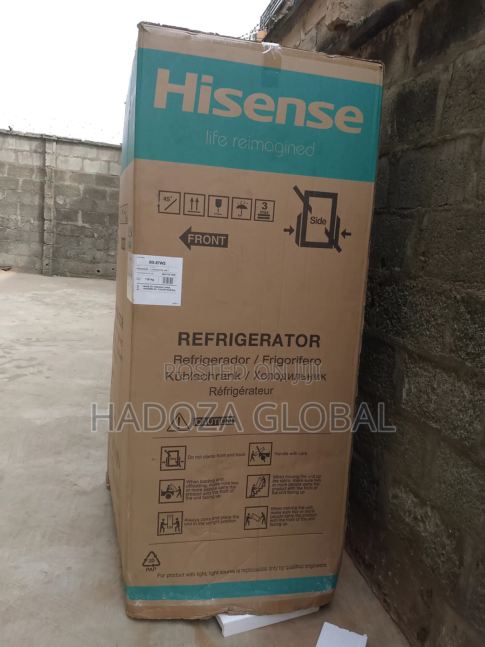Double Door Hisense Refrigerator - 634 L Side-by-side Doors