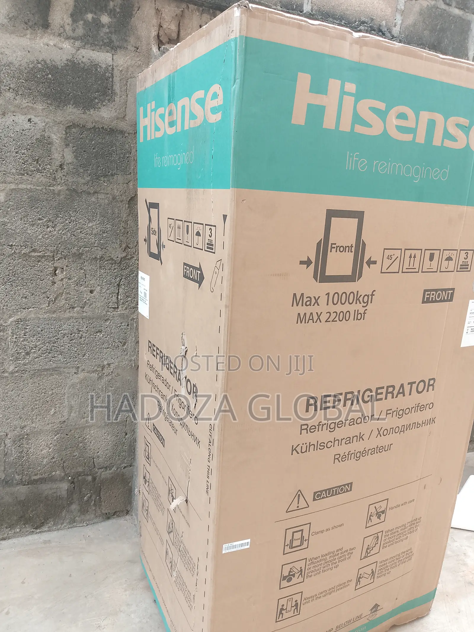 Smart Hisense Dual Side By Side Door Refrigerator - 634 L