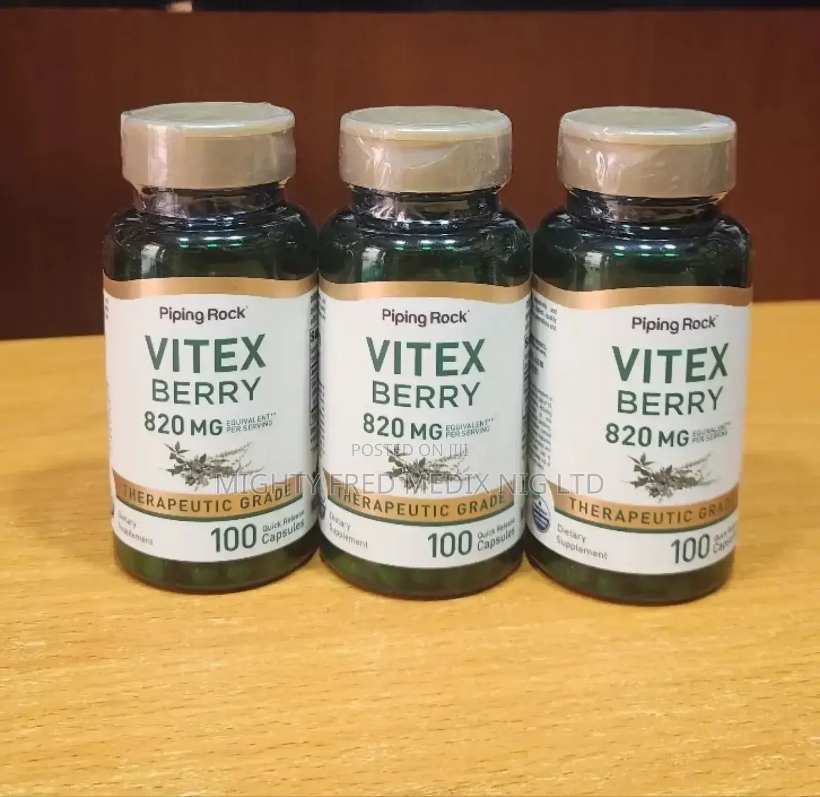 Piping Rock Vitex Berry Capsules 820mg