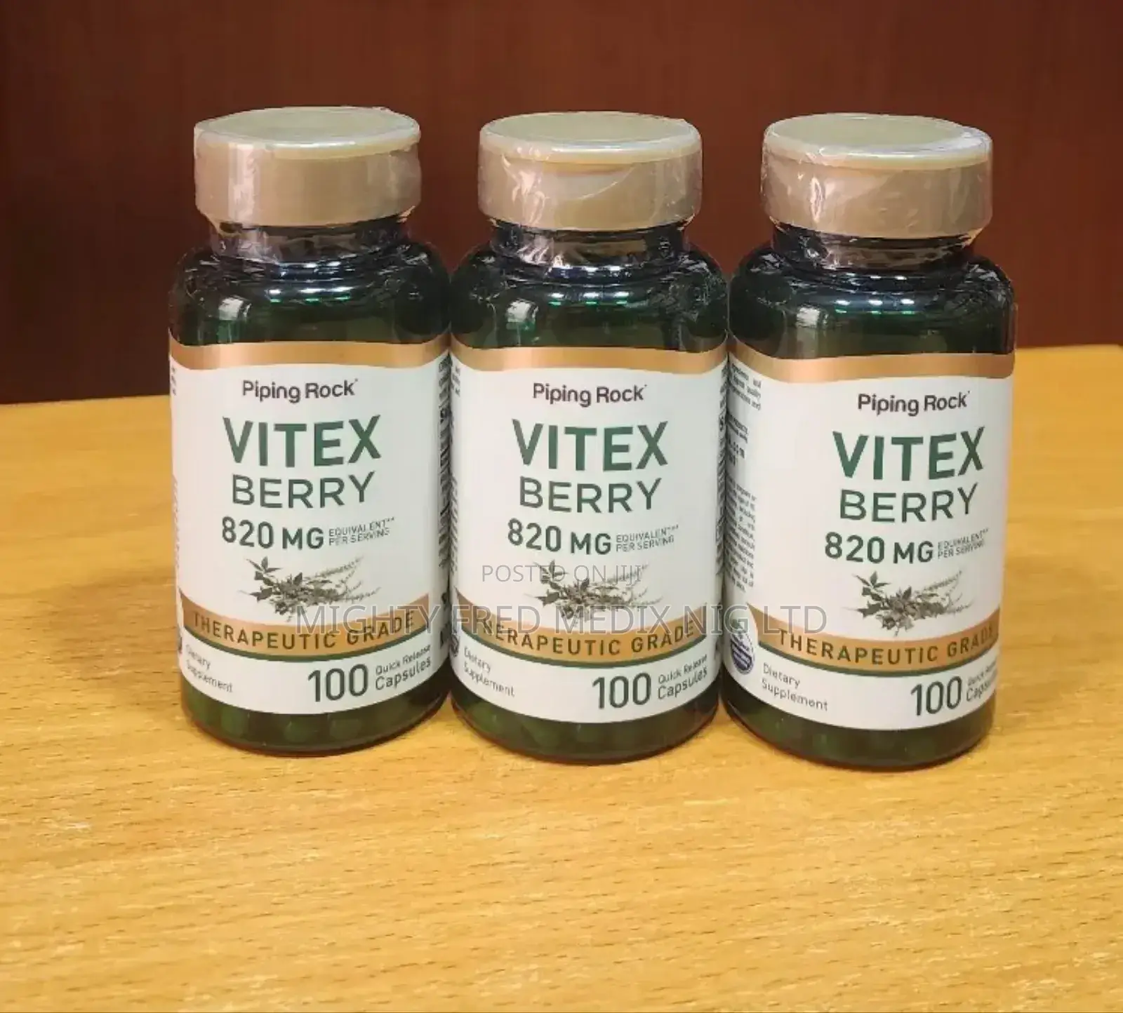 Piping Rock Vitex Berry Capsules 820mg